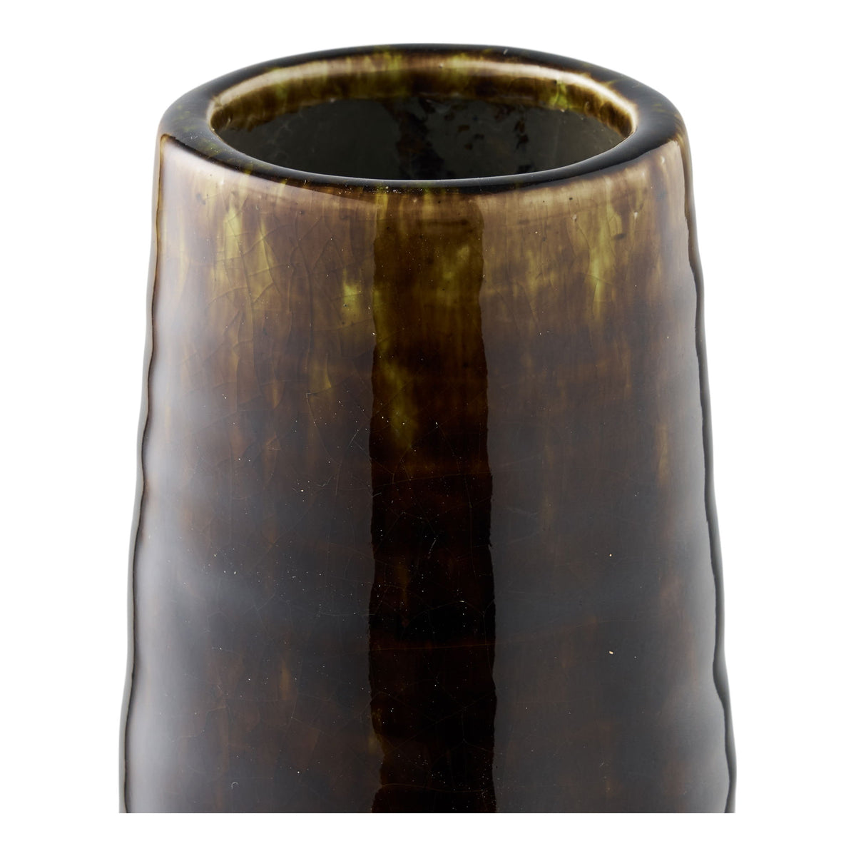 Wazon ceramiczny Koves ø12,5x48 cm brązowy - materiał tworzywo sztuczne