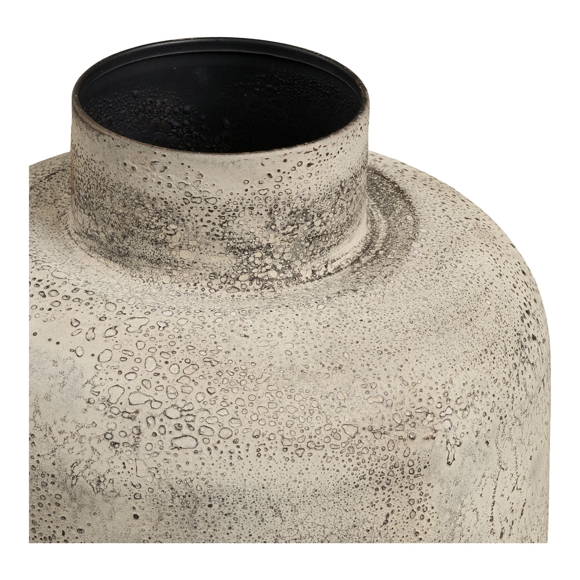 Doniczka dekoracyjna Hou ø24x60,5 cm metalowa beżowa