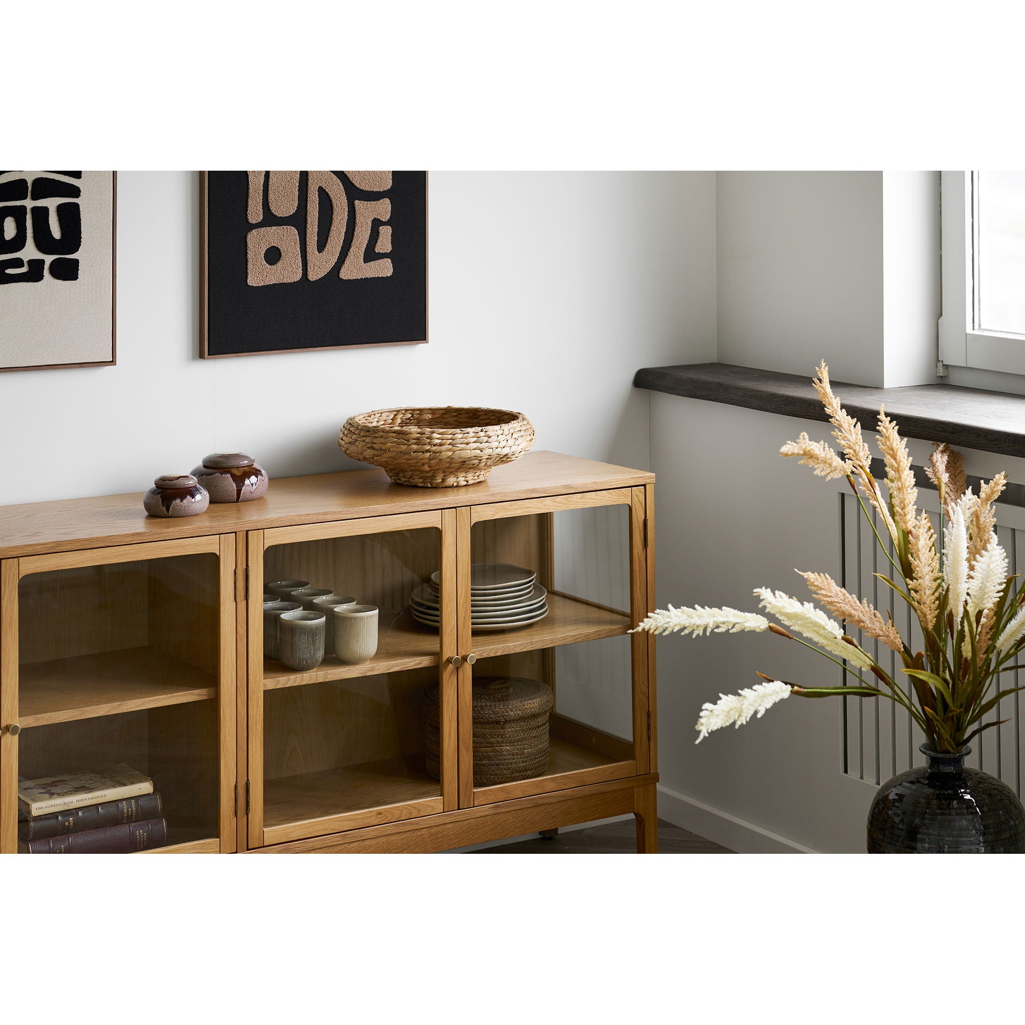 Zestaw 2 słoików ceramicznych Chosish brązowy - dodatek do jadalni