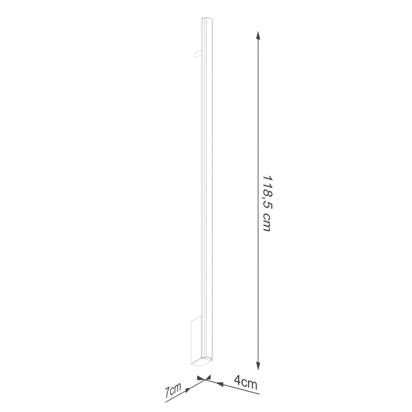 Kinkiet Lagom LED 120 cm biały 3000K