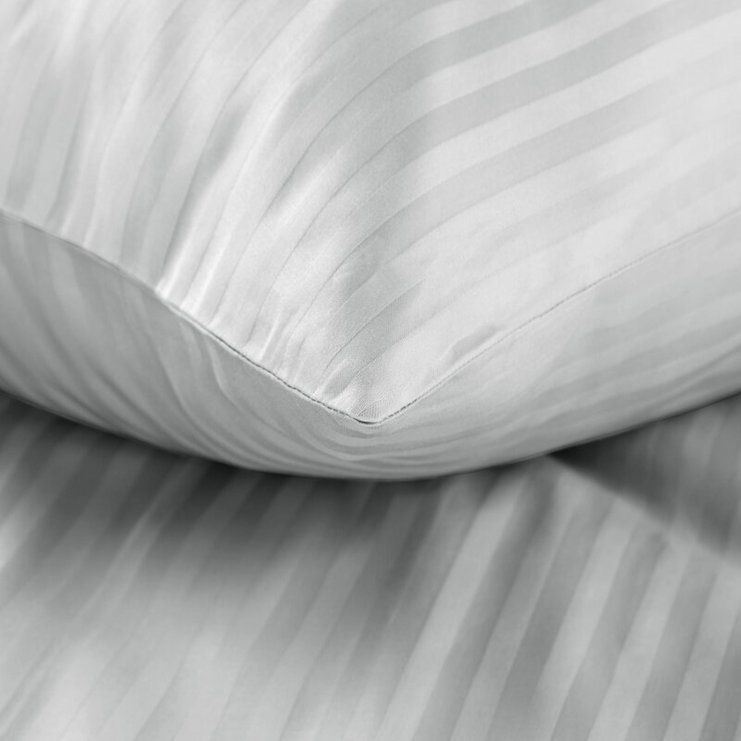 Komplet pościeli Vera 200x140 cm satyna bawełniana jasnoszara