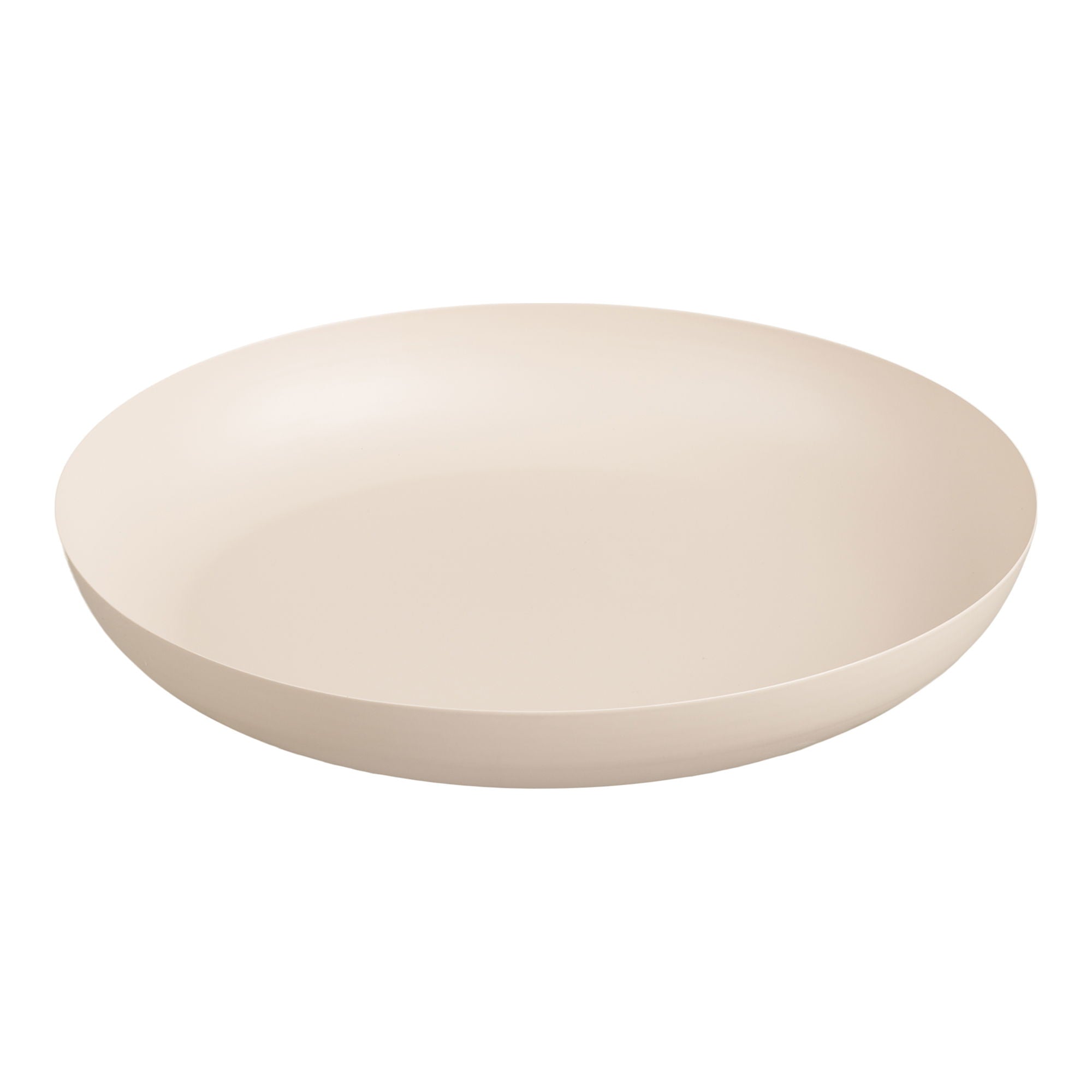 Taca ø30x4 cm metalowa beżowa
