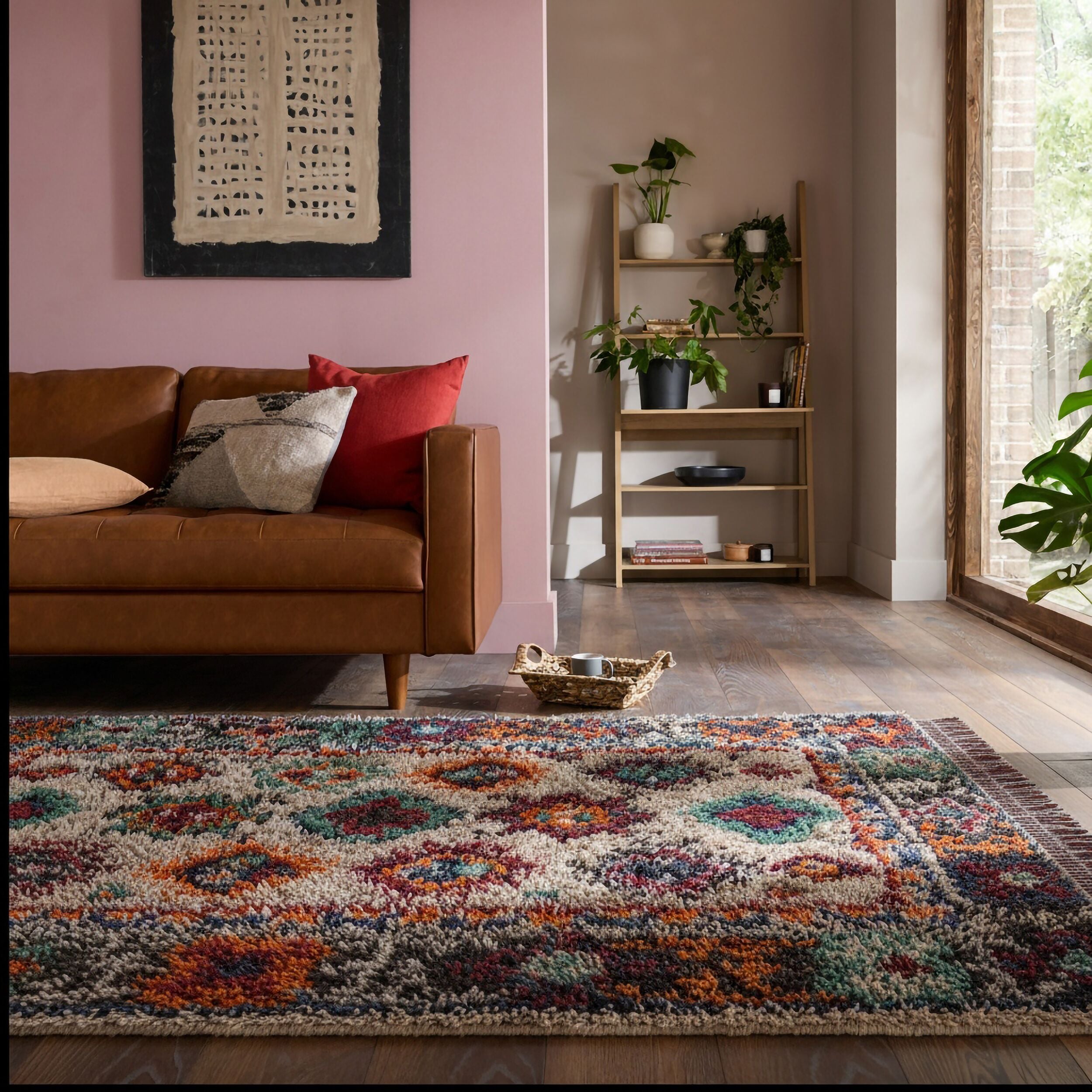 Dywan Lia Shaggy 160x230 cm wielokolorowy