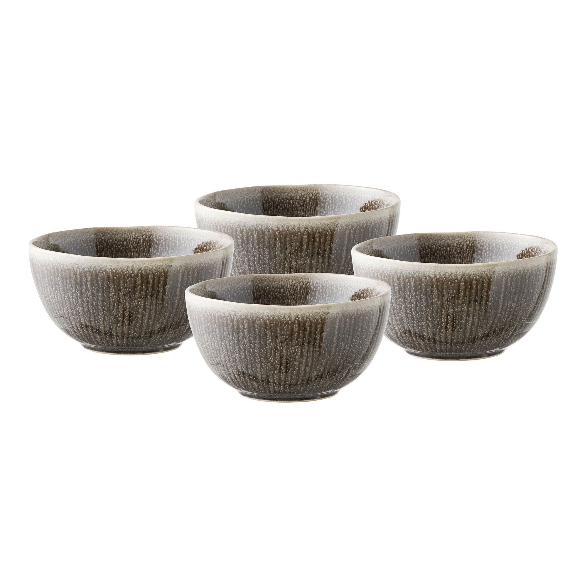 Zestaw 4 misek Viola ø14,5x7 cm ceramiczne szare