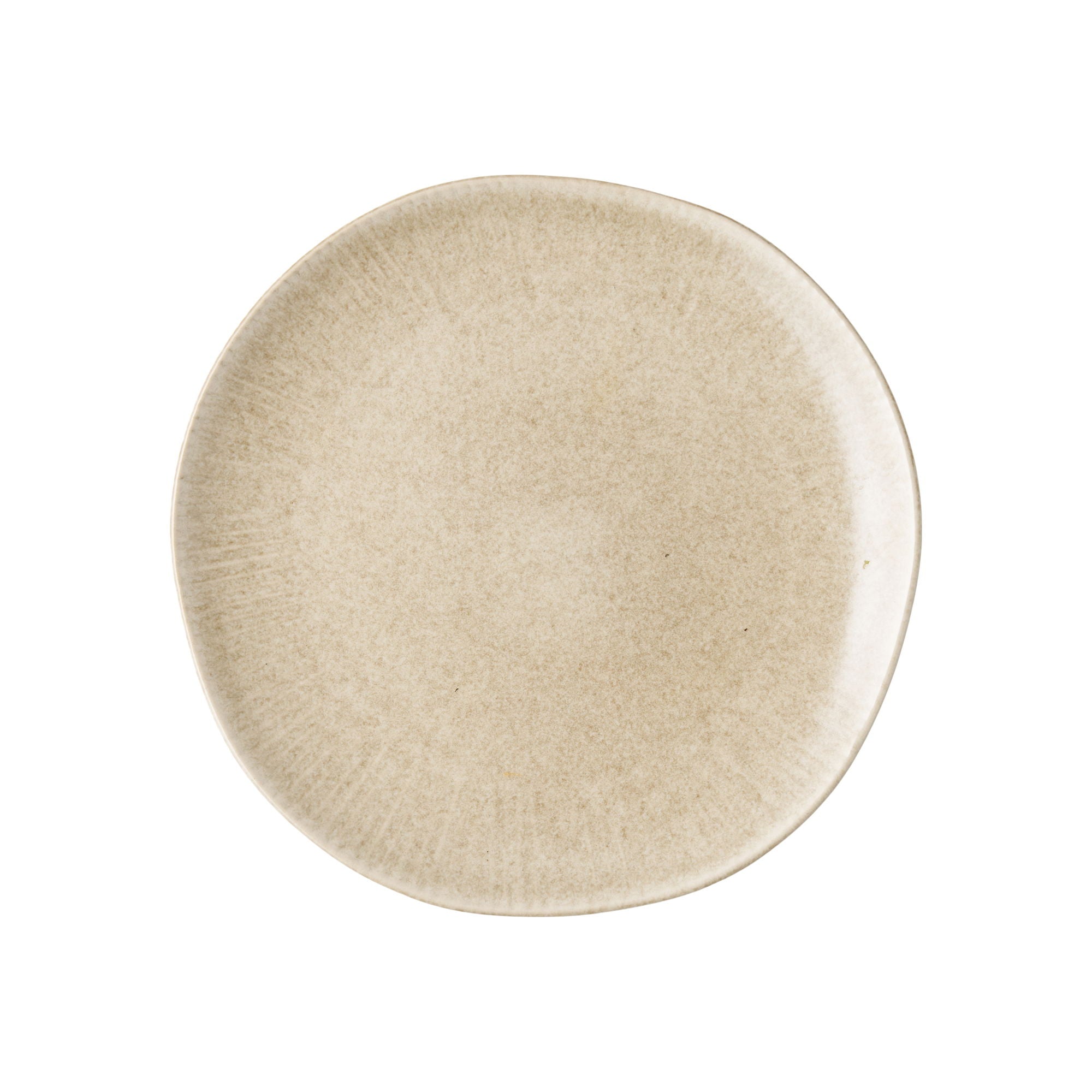 Zestaw 4 talerzy Viola ø21 cm ceramiczne beżowe