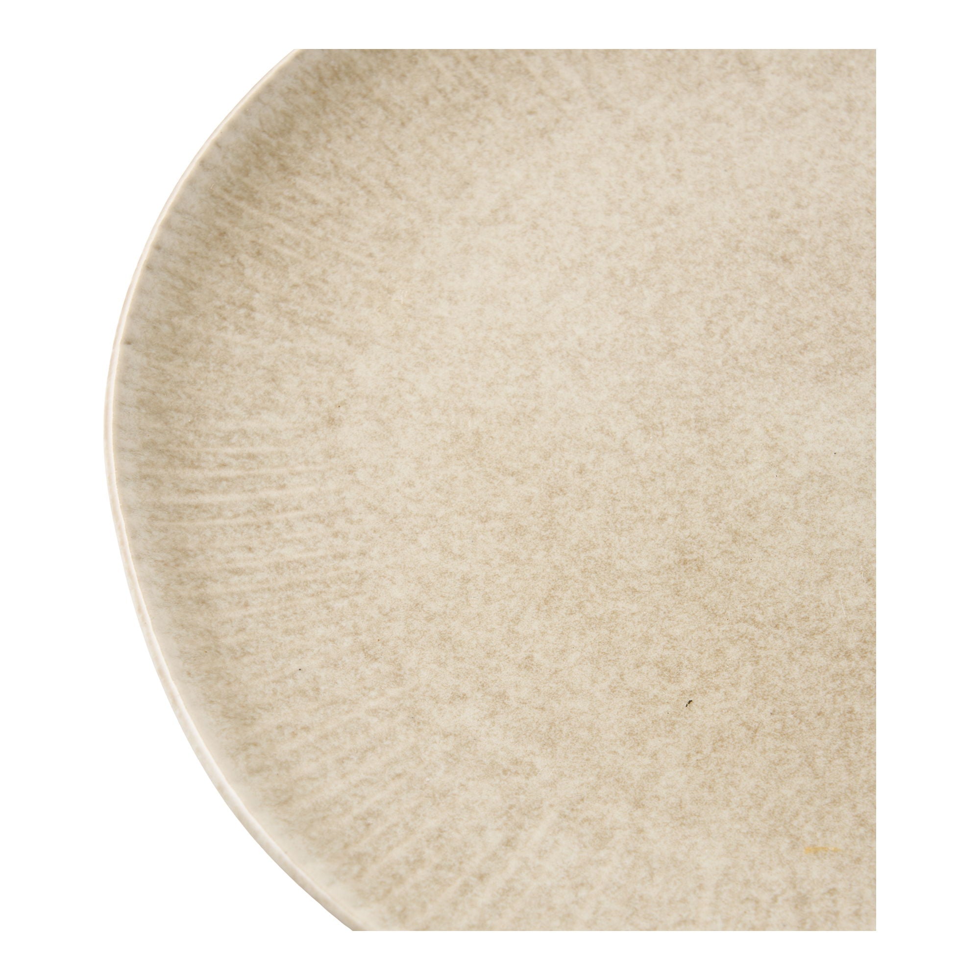Zestaw 4 talerzy Viola ø21 cm ceramiczne beżowe