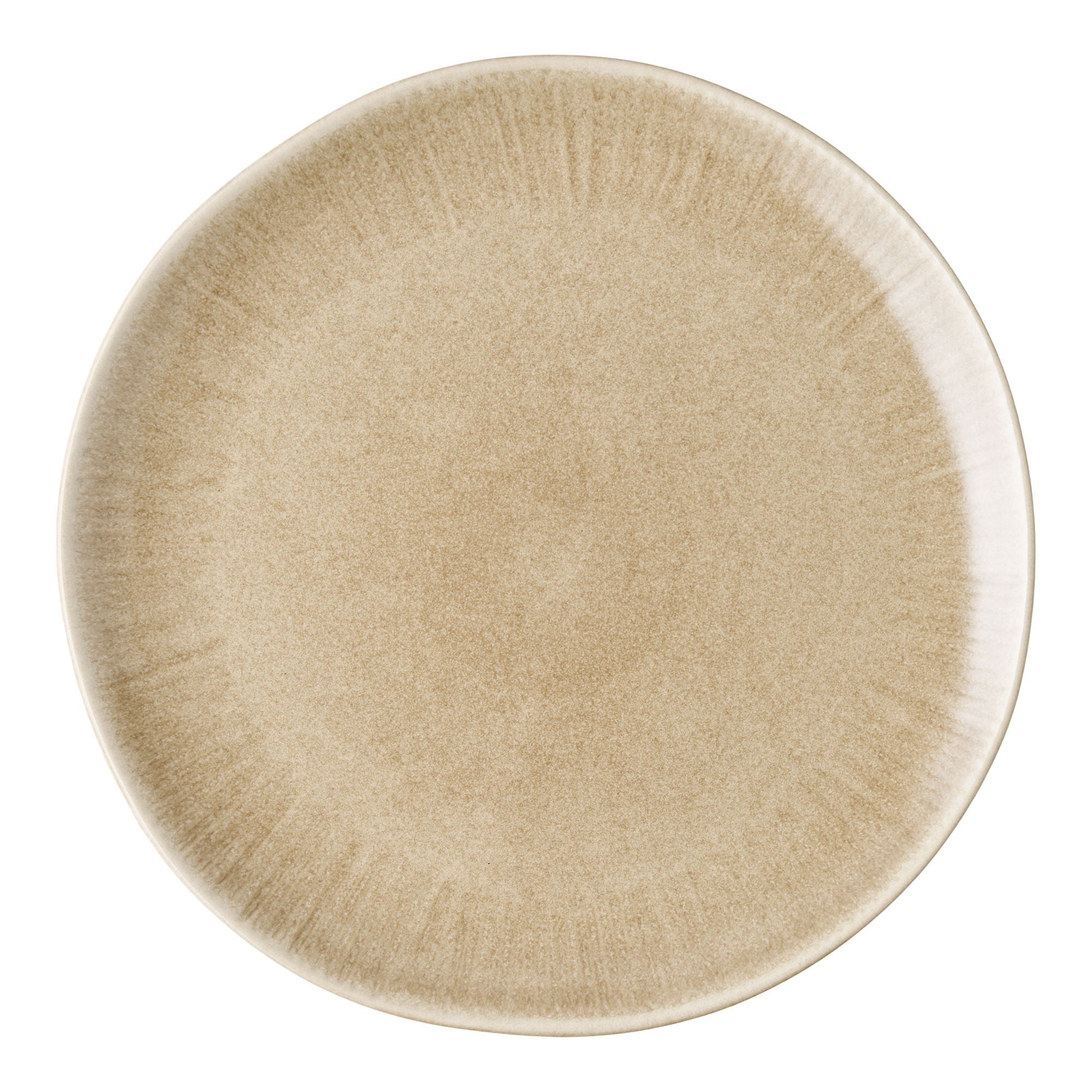 Zestaw 4 talerzy obiadowych Viola ø27 cm ceramiczne beżowe