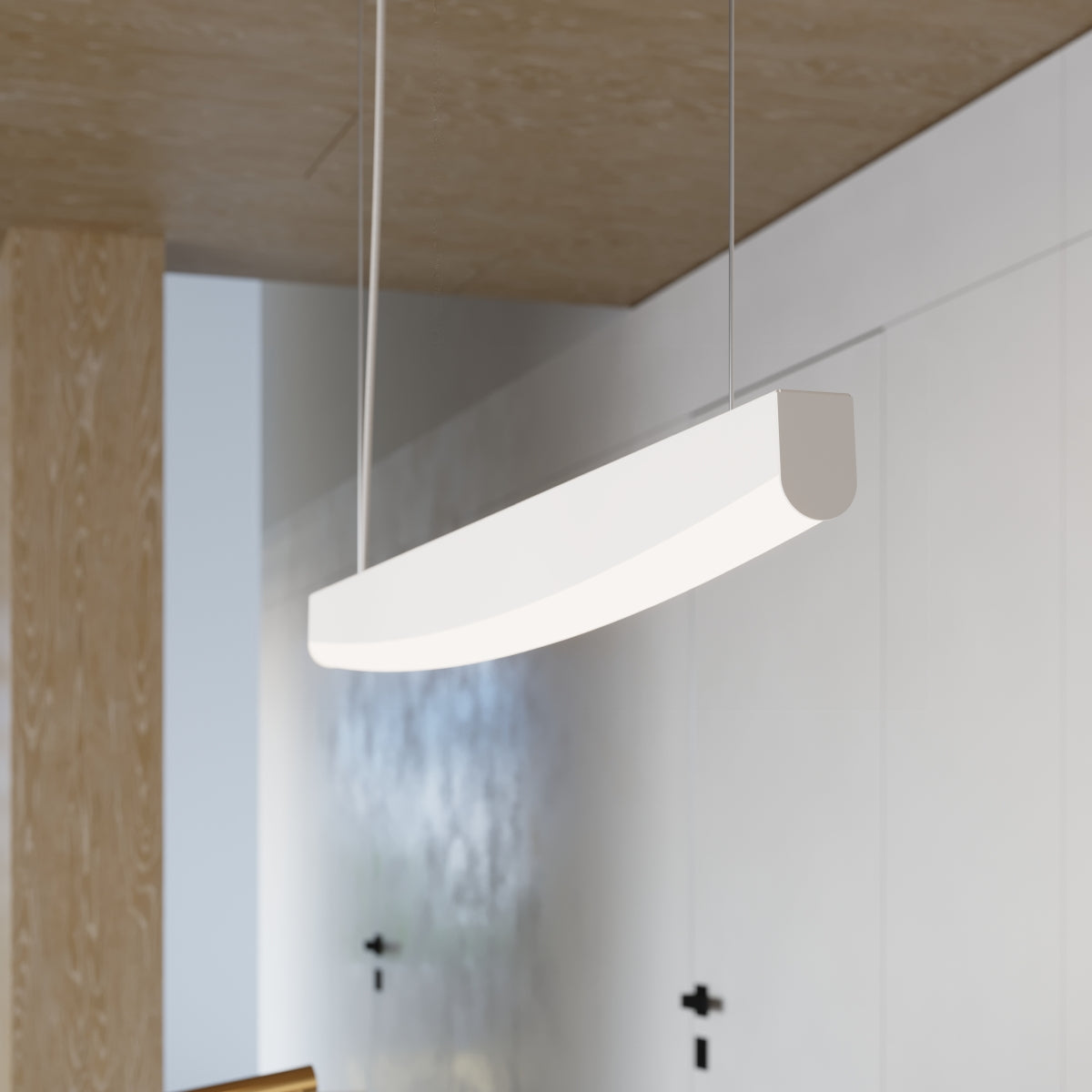 Lampa wisząca Jorun LED 150 cm biała 3000K
