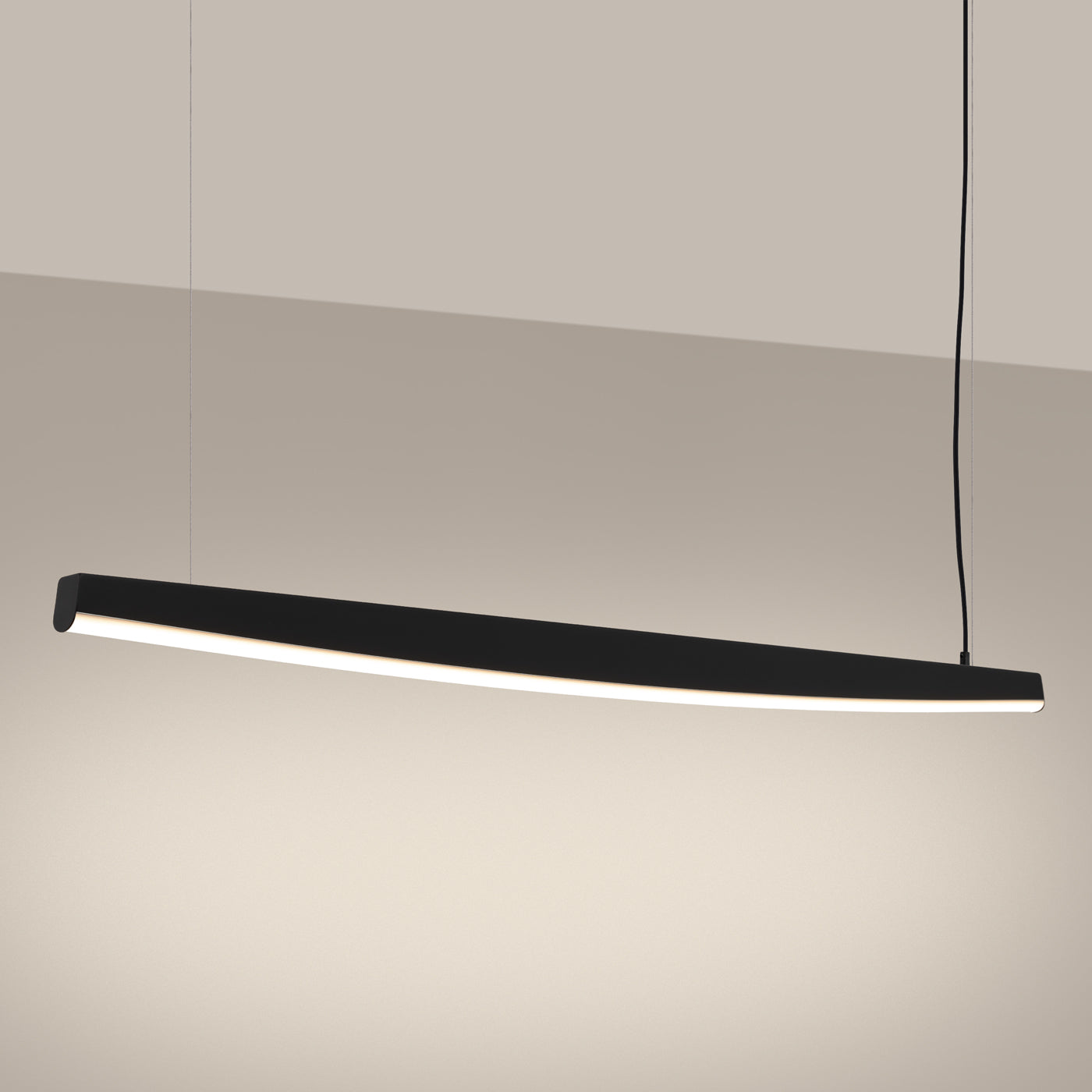 Lampa wisząca Jorun LED 150 cm czarna 3000K