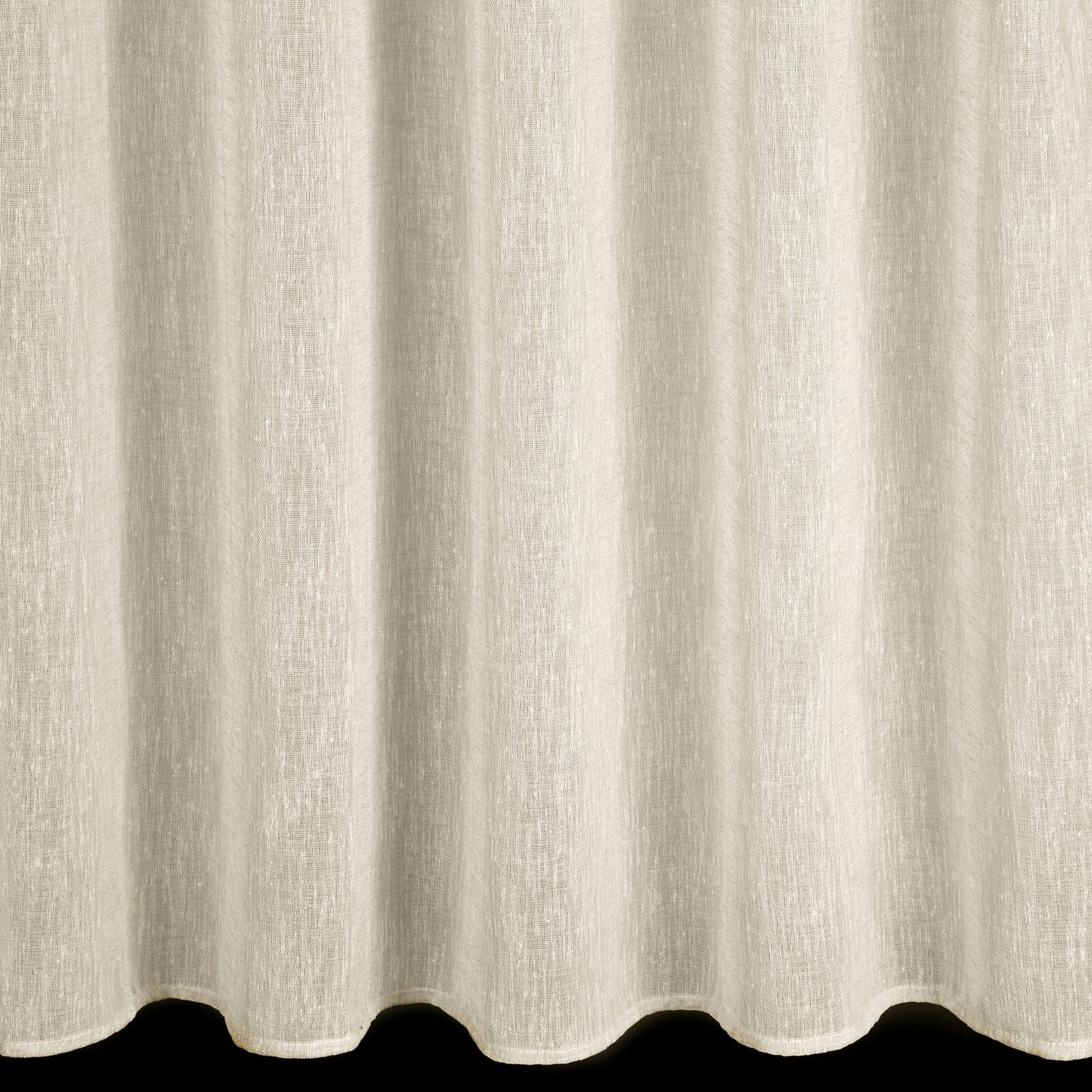Zasłona Angelica na taśmie 140x270 cm beżowa - materiał bawełna