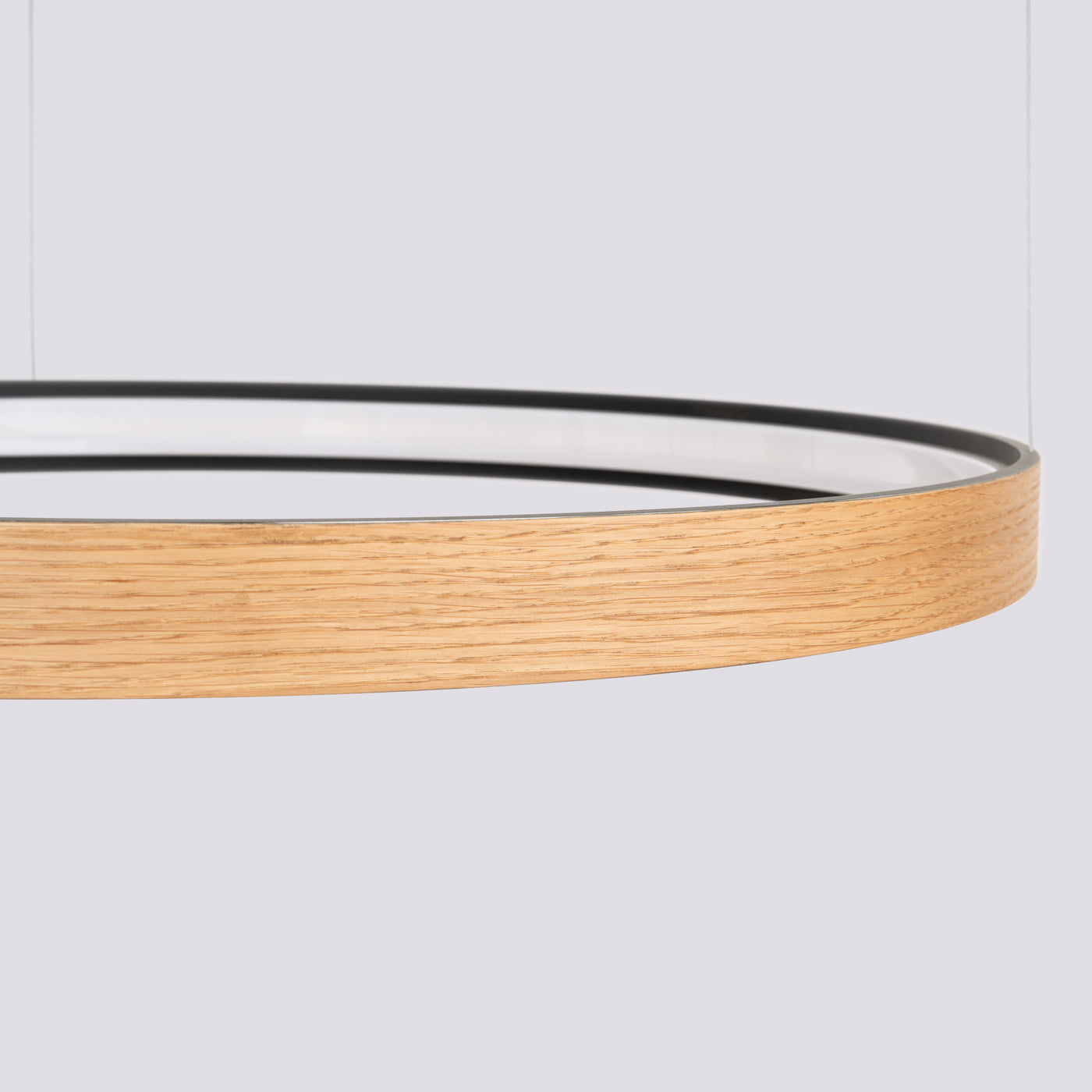 Żyrandol Rio Eik LED 78 cm naturalne drewno 3000K