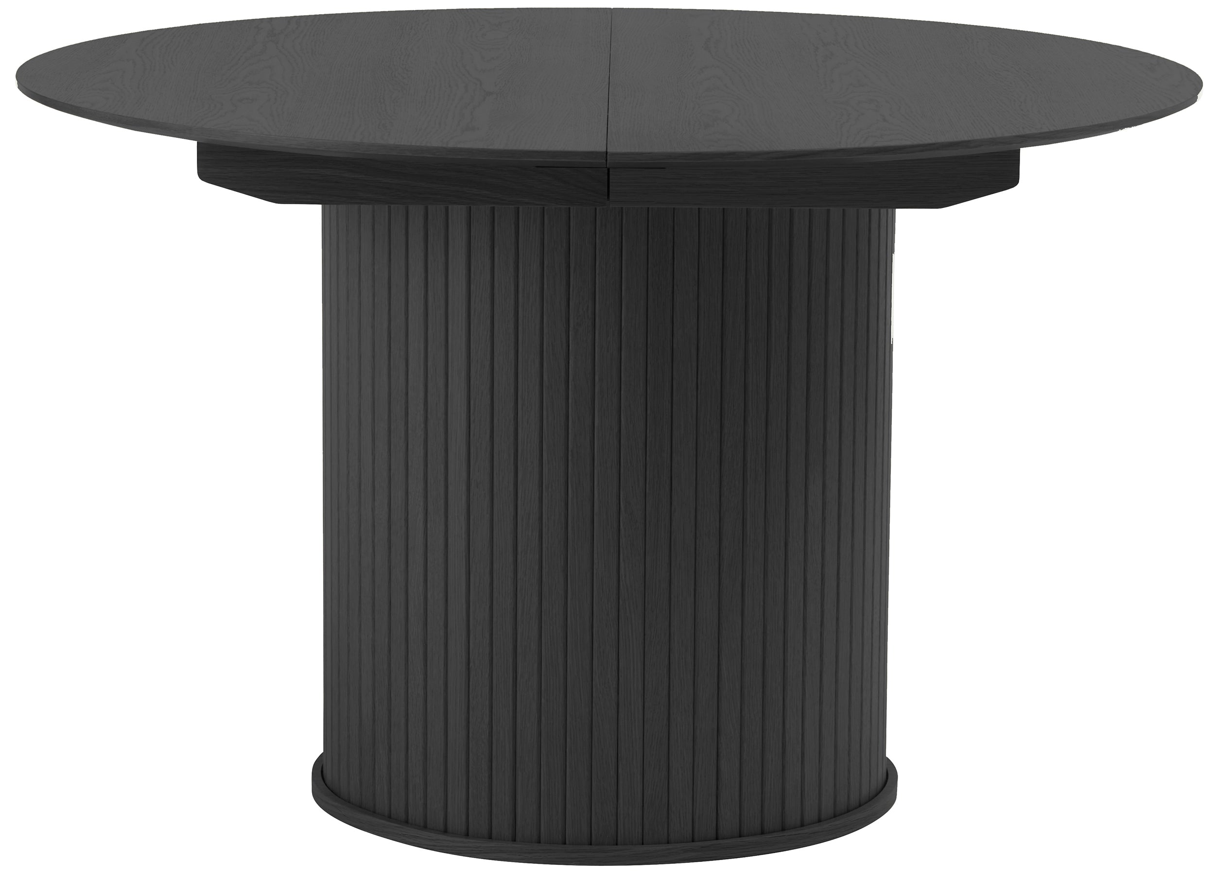 Stół rozkładany Gativel 120-167 cm lamele dąb czarny - ozdobne lamele