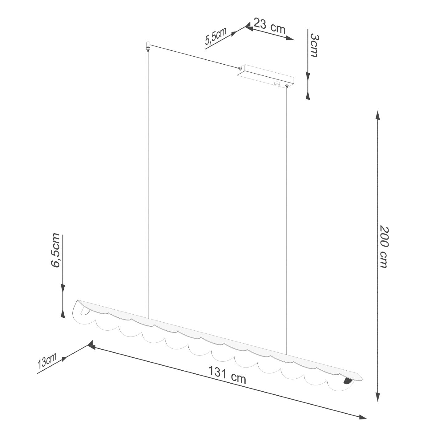 Lampa wisząca Biscuit LED ultramaryna 4000K
