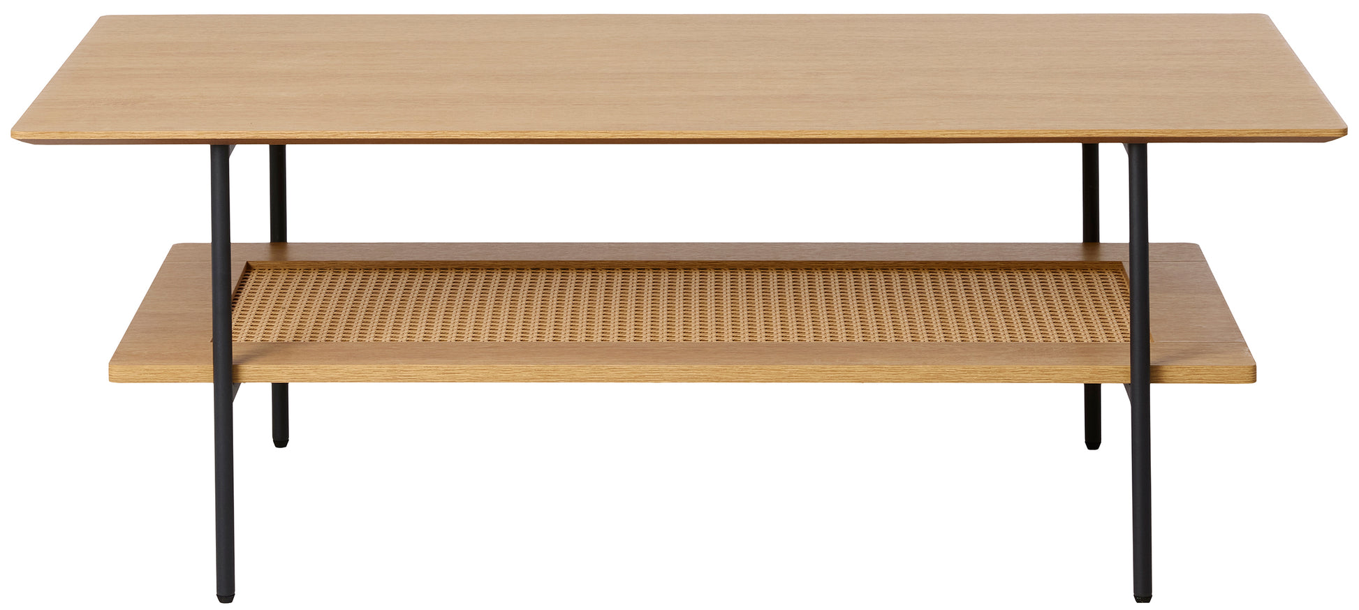 Stolik kawowy Mogest 110x55 cm dąb naturalny z półką - z półką dodatkową