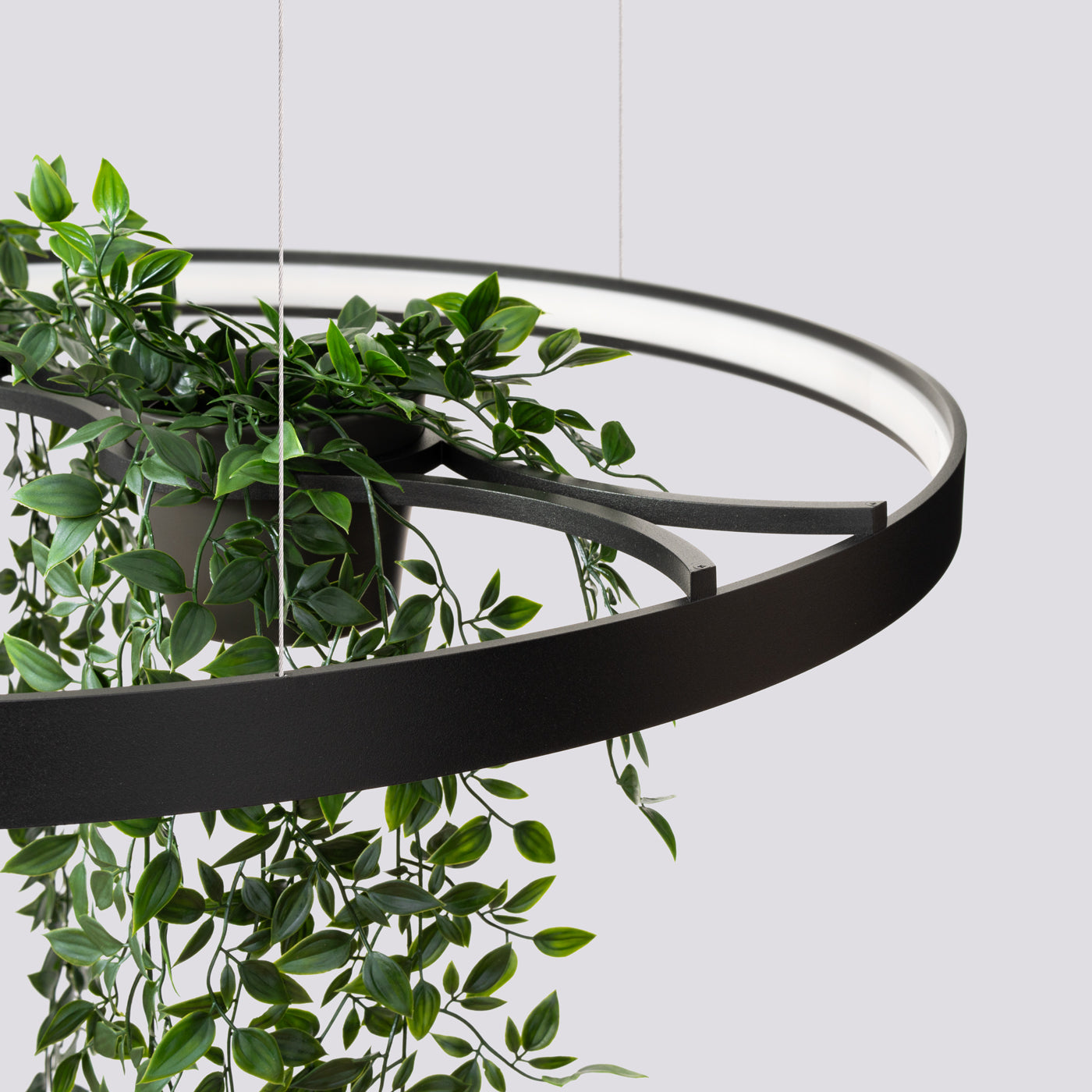 Żyrandol Rio Bio LED 78 cm czarny 3000K