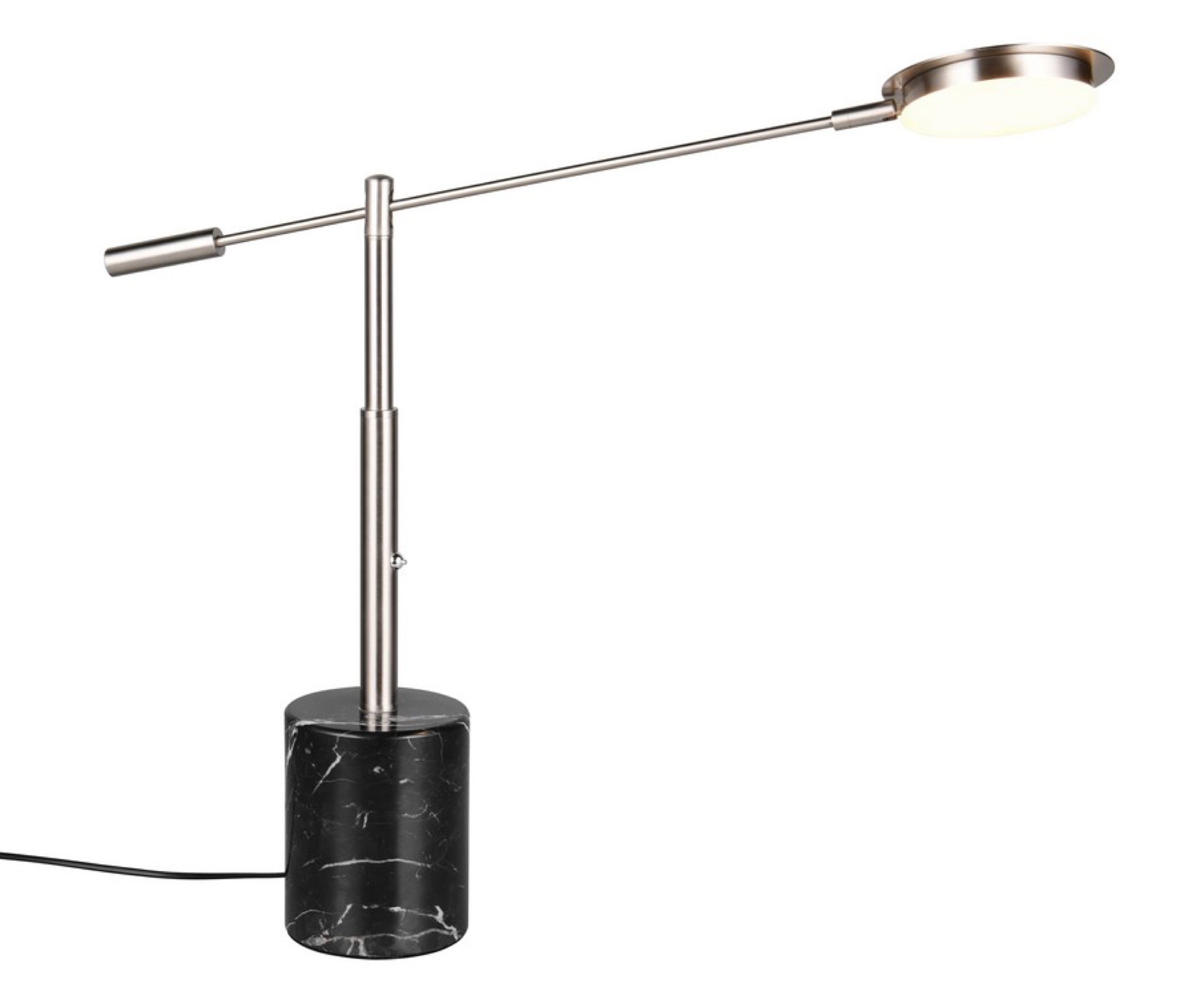 Lampa stołowa Fiore LED czarno-srebrna