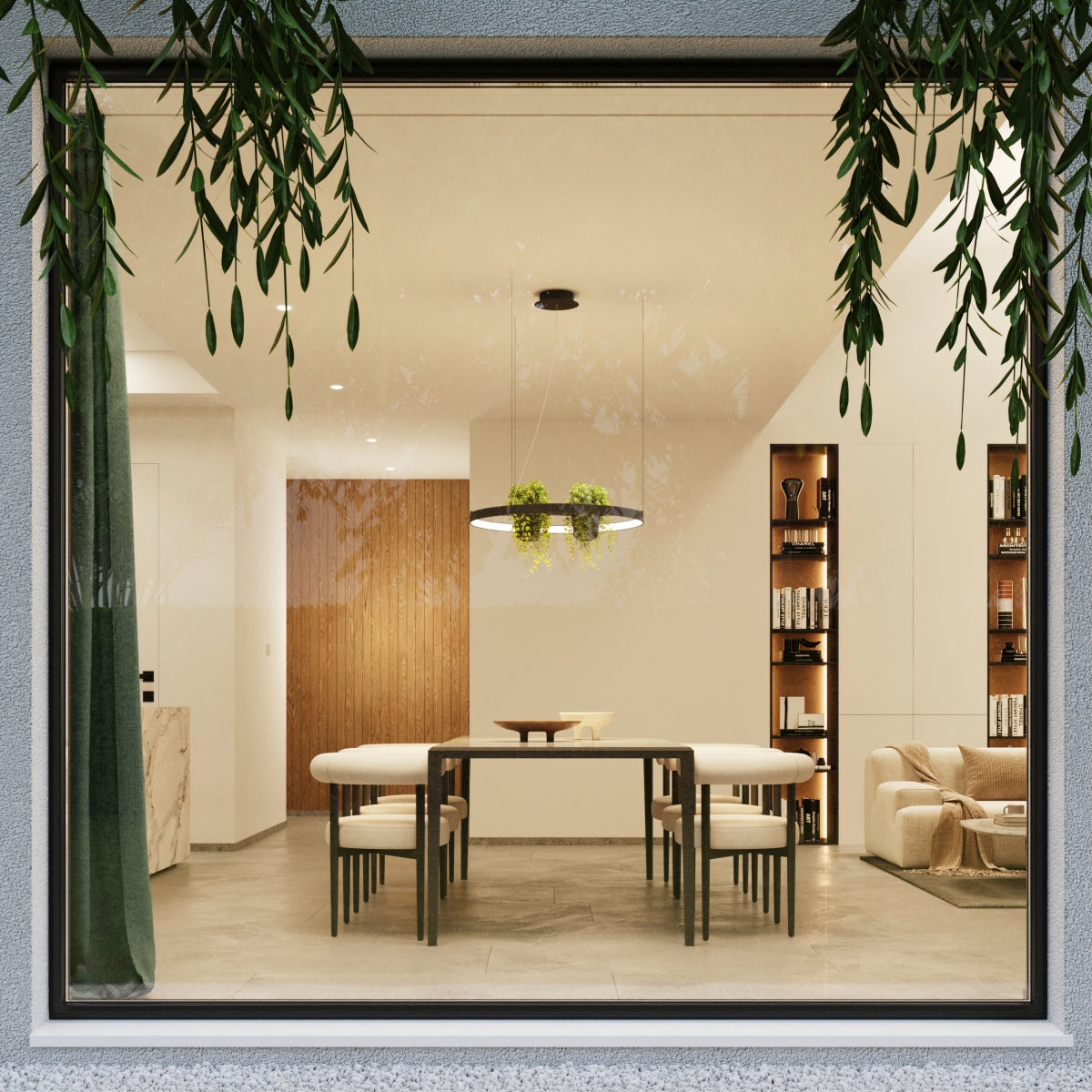 Żyrandol Rio Bio LED 110 cm czarny 4000K