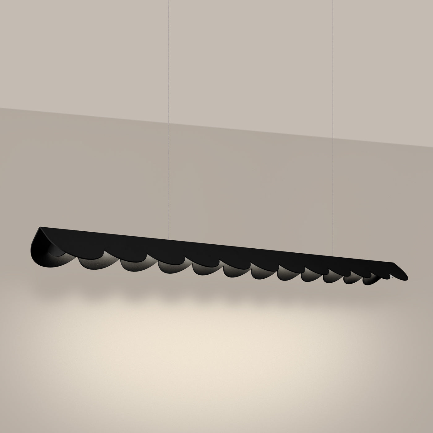 Lampa wisząca Biscuit czarna LED barwa ciepła