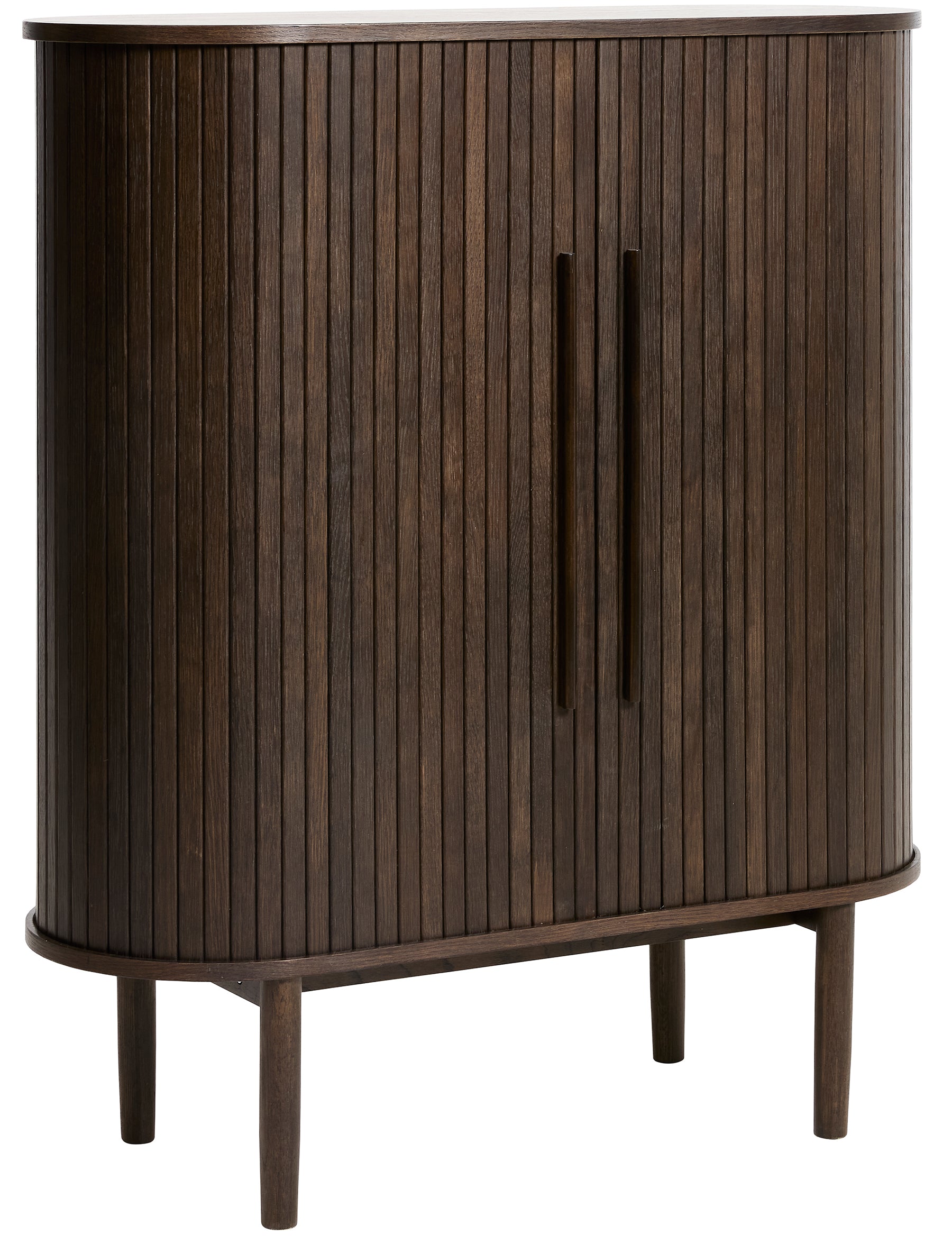 Komoda Meta 100 cm lamele dąb ciemny