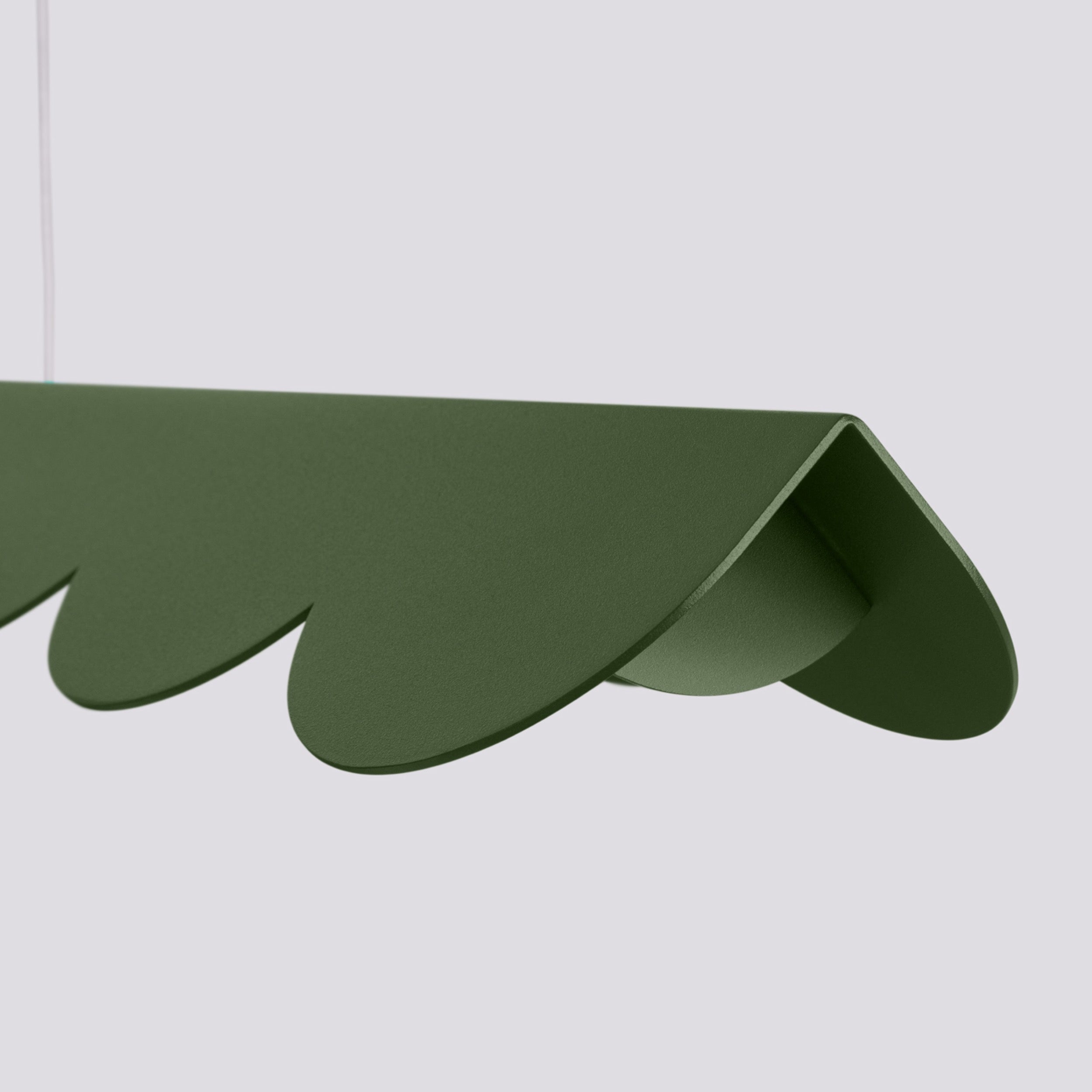 Lampa wisząca Biscuit zielona oliwka LED barwa ciepła
