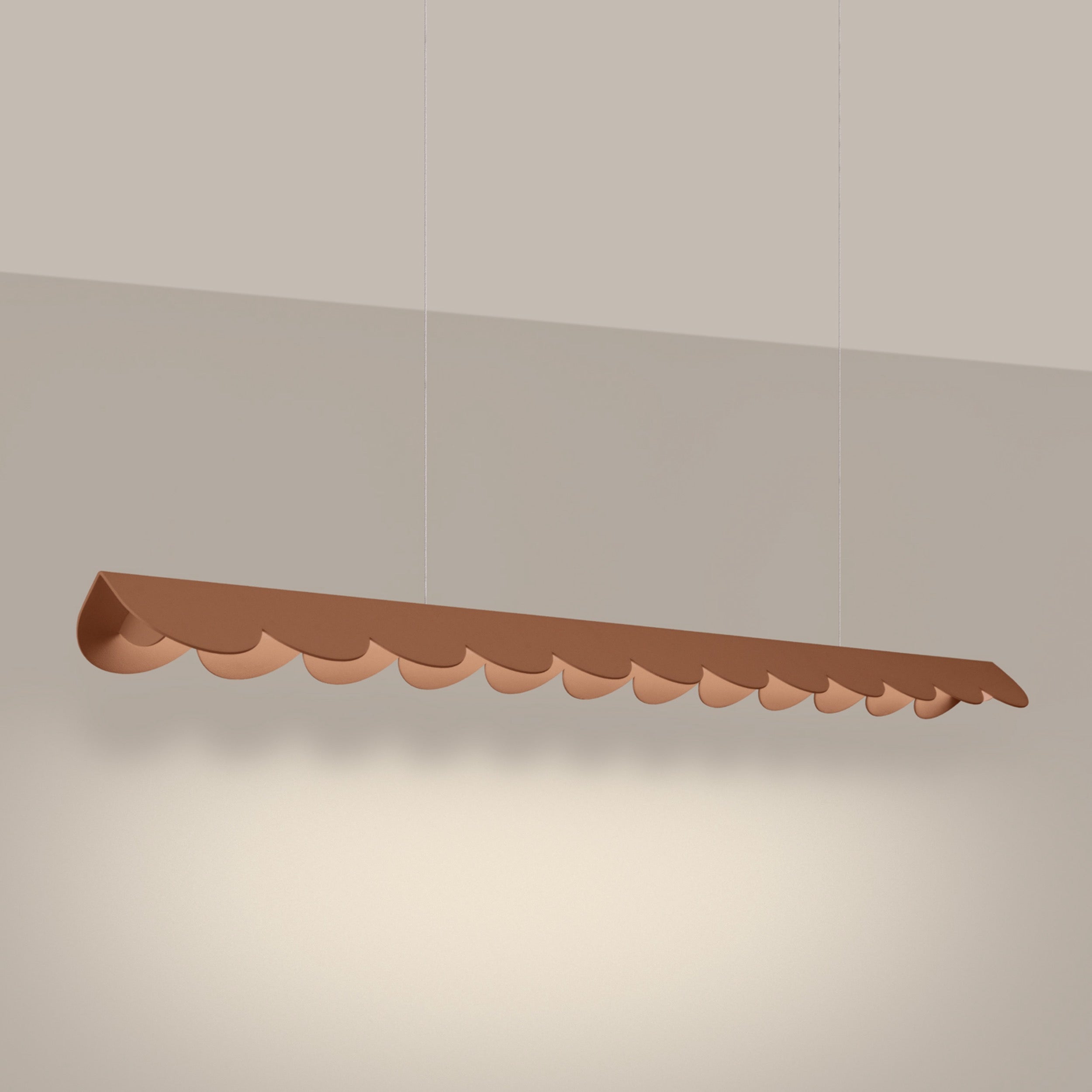 Lampa wisząca Biscuit mocca LED barwa ciepła