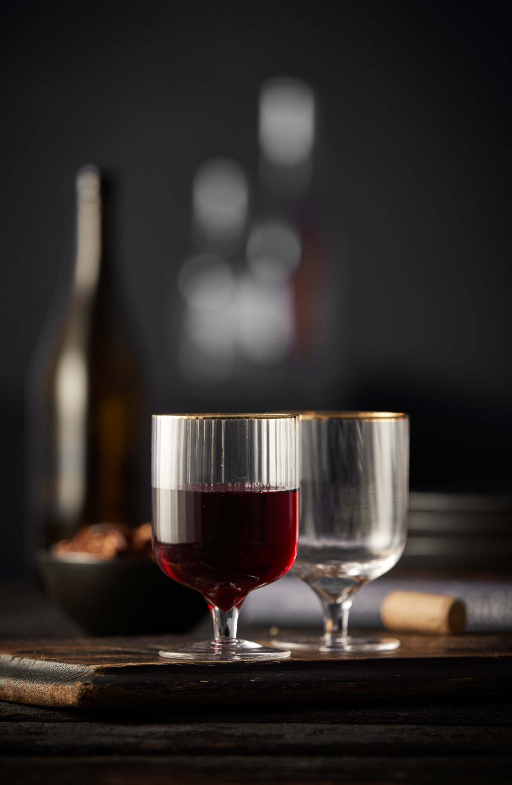 Zestaw 4 kieliszków do wina Palermo 300 ml złote