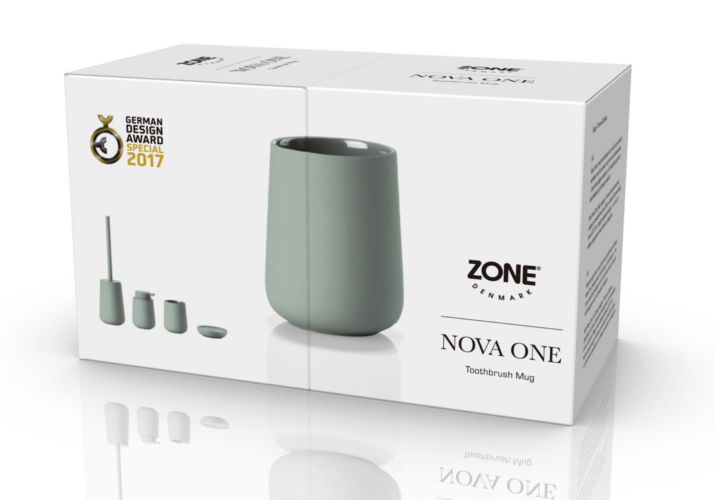 Kubek na szczoteczki do zębów Nova One zielony
