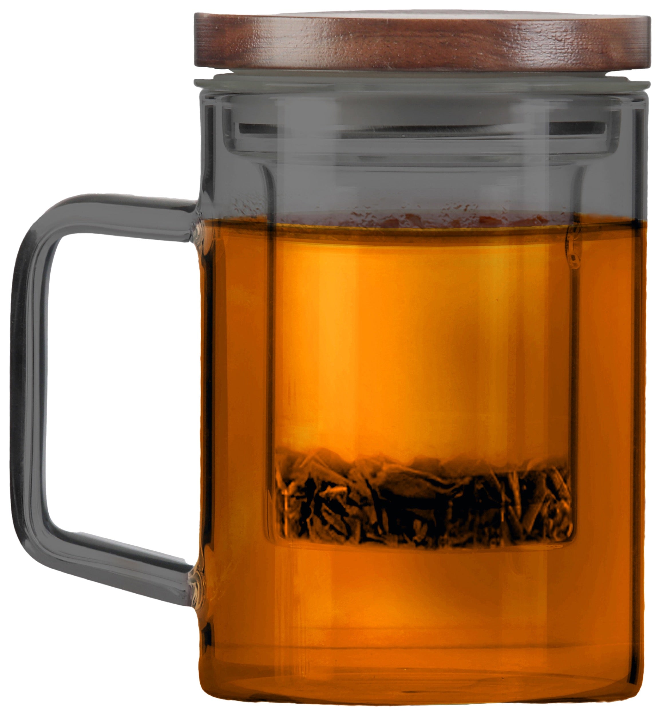 Szklanka z zaparzaczem Soho 350 ml grafitowa