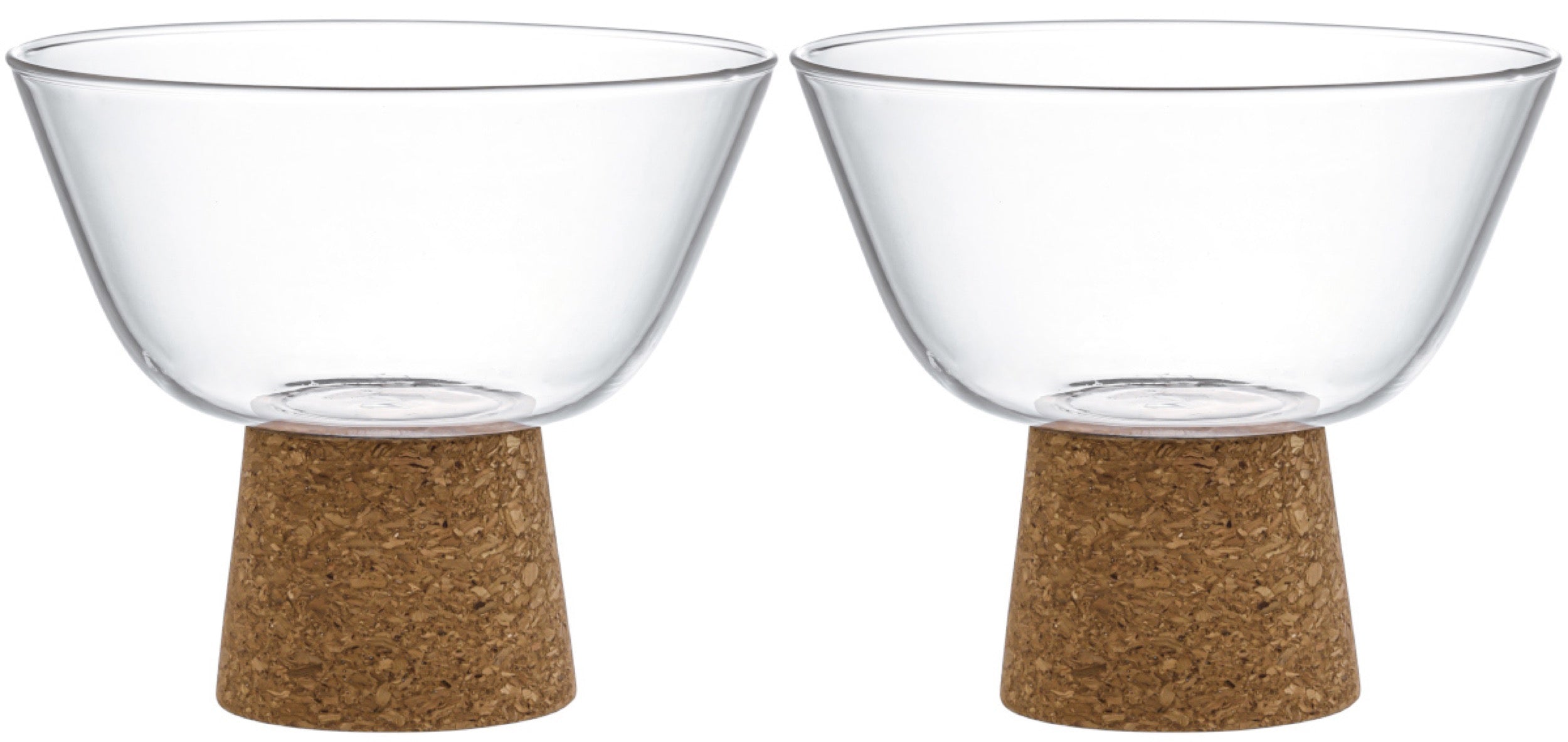 Zestaw 2 miseczek z podstawkami Vilagio 380 ml