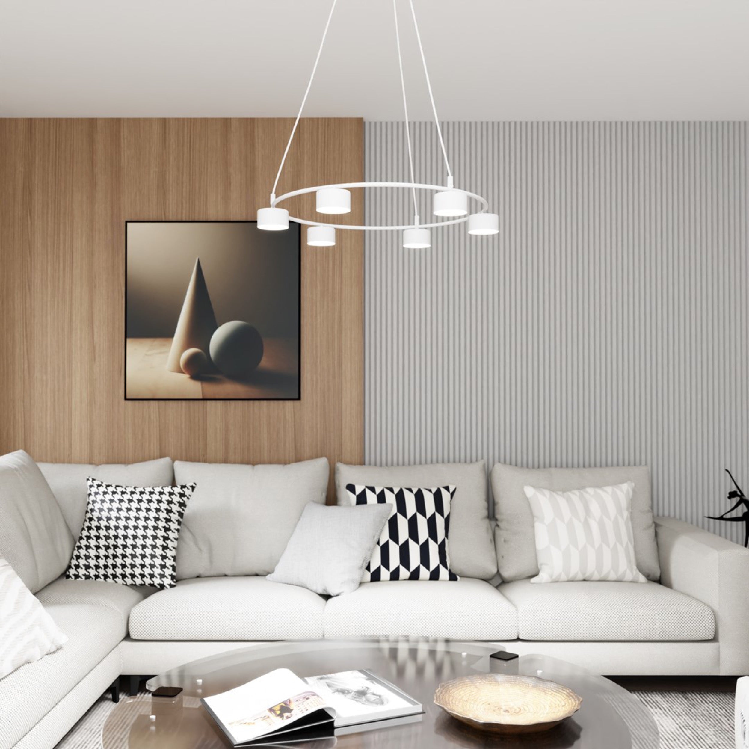 Lampa sufitowa Starlit x6  biała