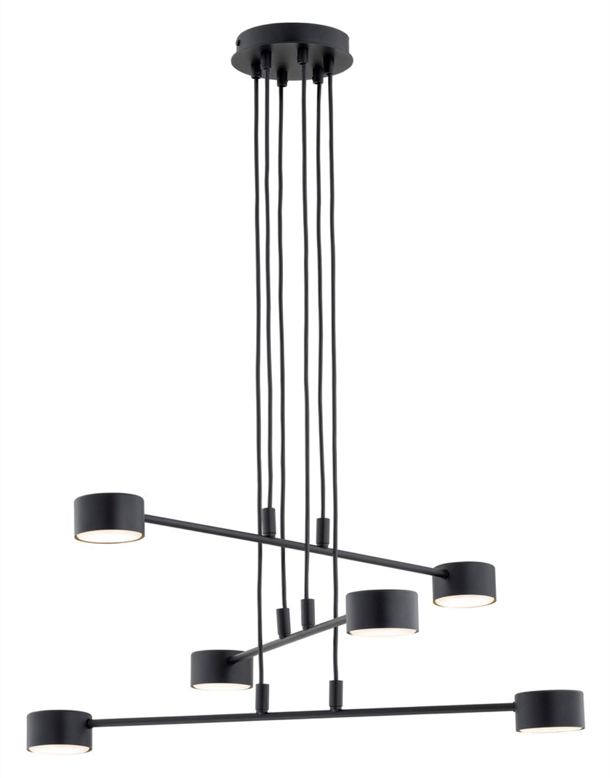 Lampa sufitowa Modus x6 czarna