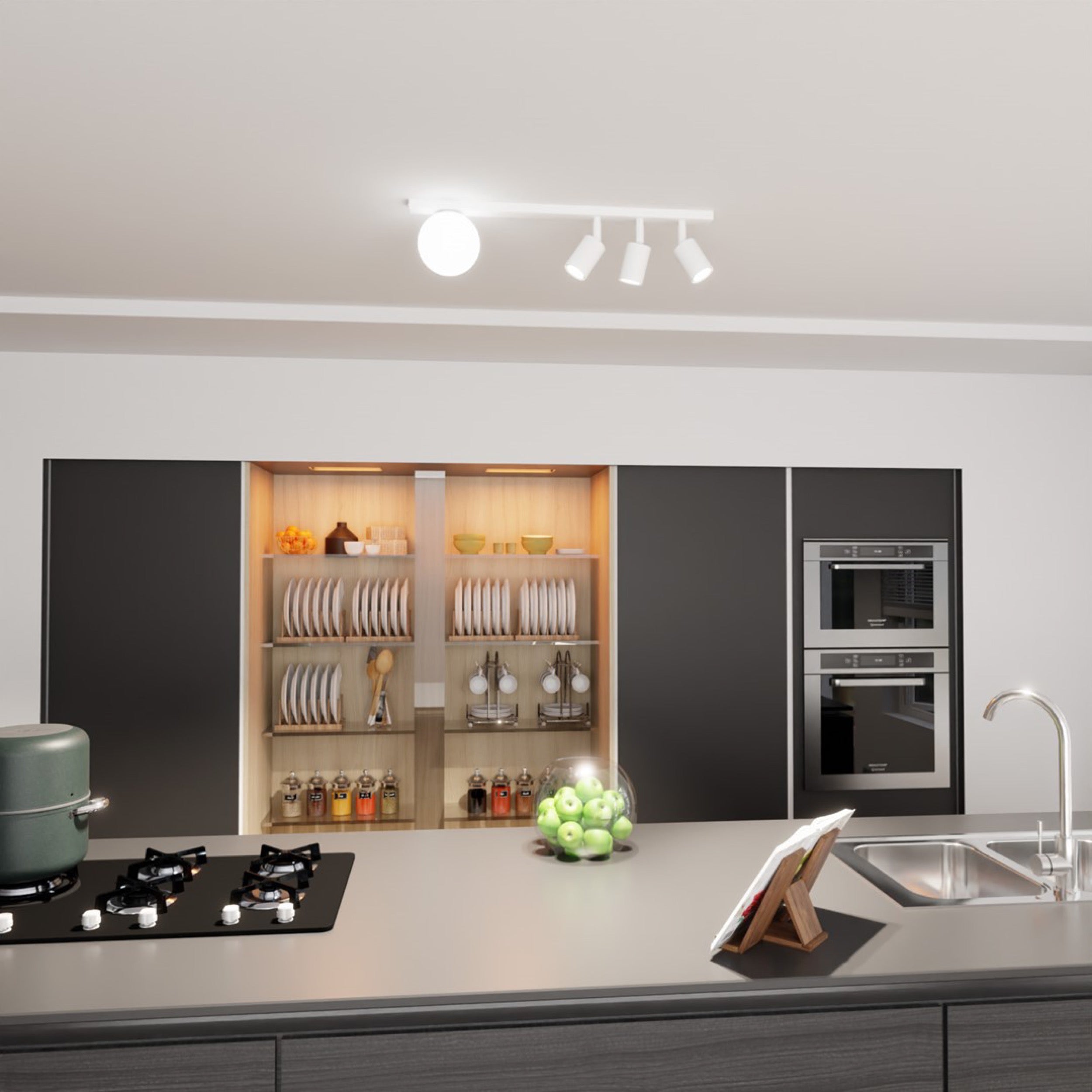 Lampa sufitowa Baster x4 biała