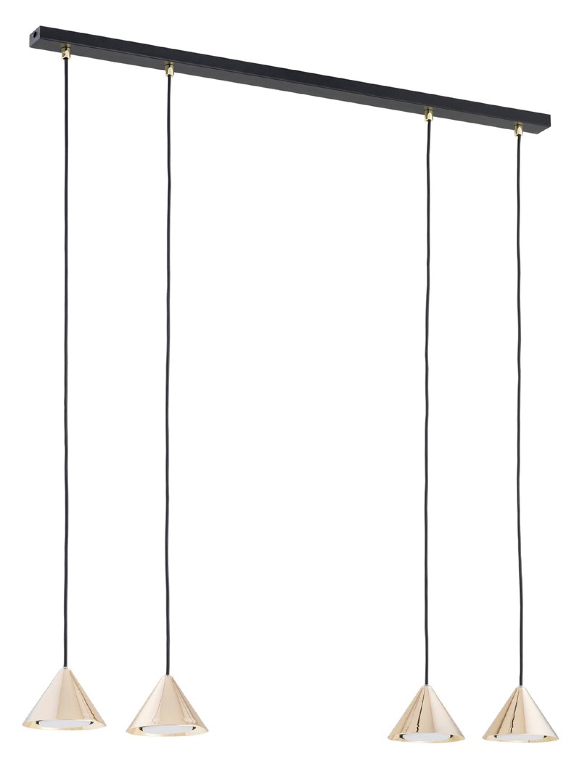 Lampa sufitowa Elit II x4 złota