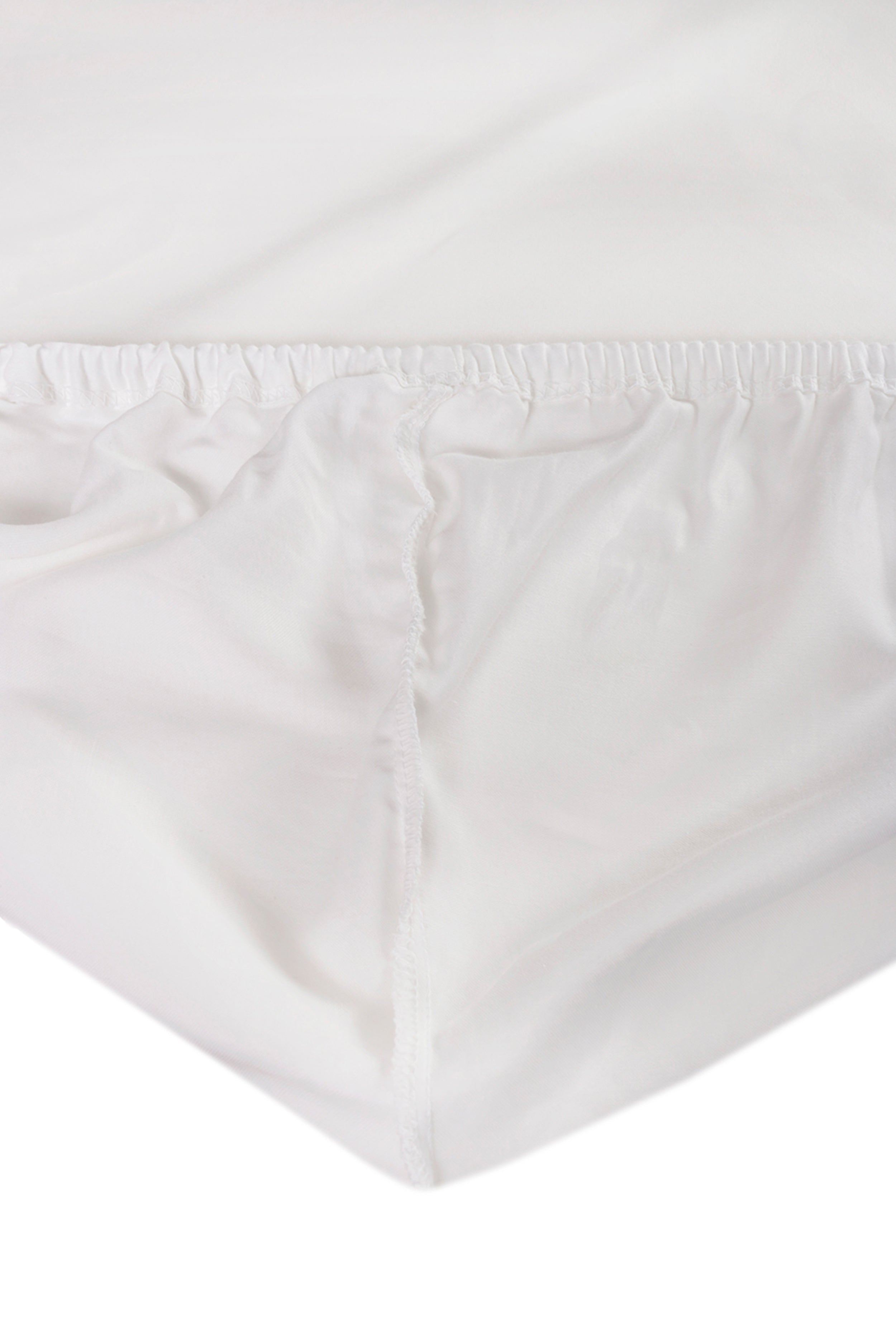 Prześcieradło jersey z lycrą Herrent  z gumą na materac 200x90 cm białe