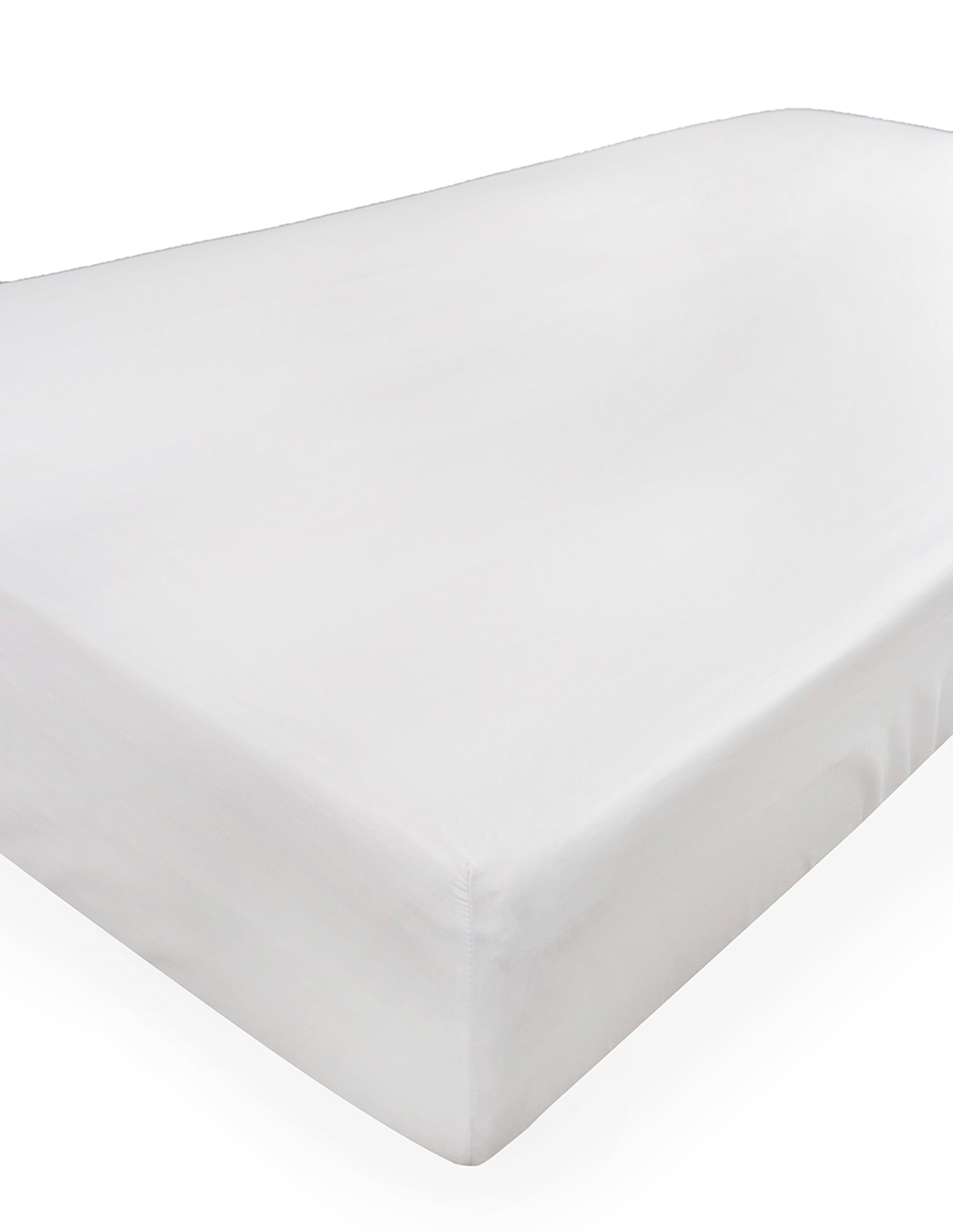 Prześcieradło jersey z lycrą Herrent  z gumą na materac 200x90 cm białe