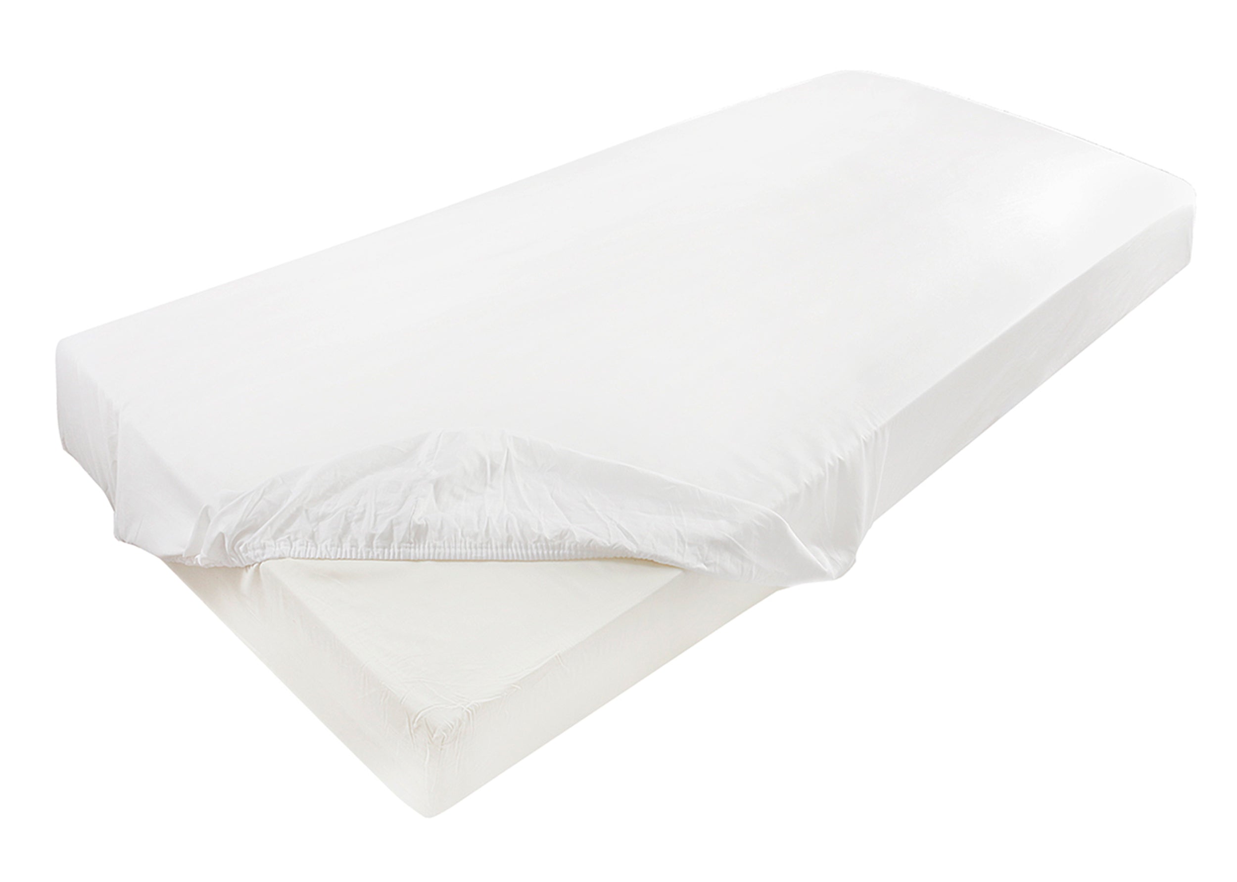 Prześcieradło jersey z lycrą Herrent z gumą na materac 200x180 cm białe