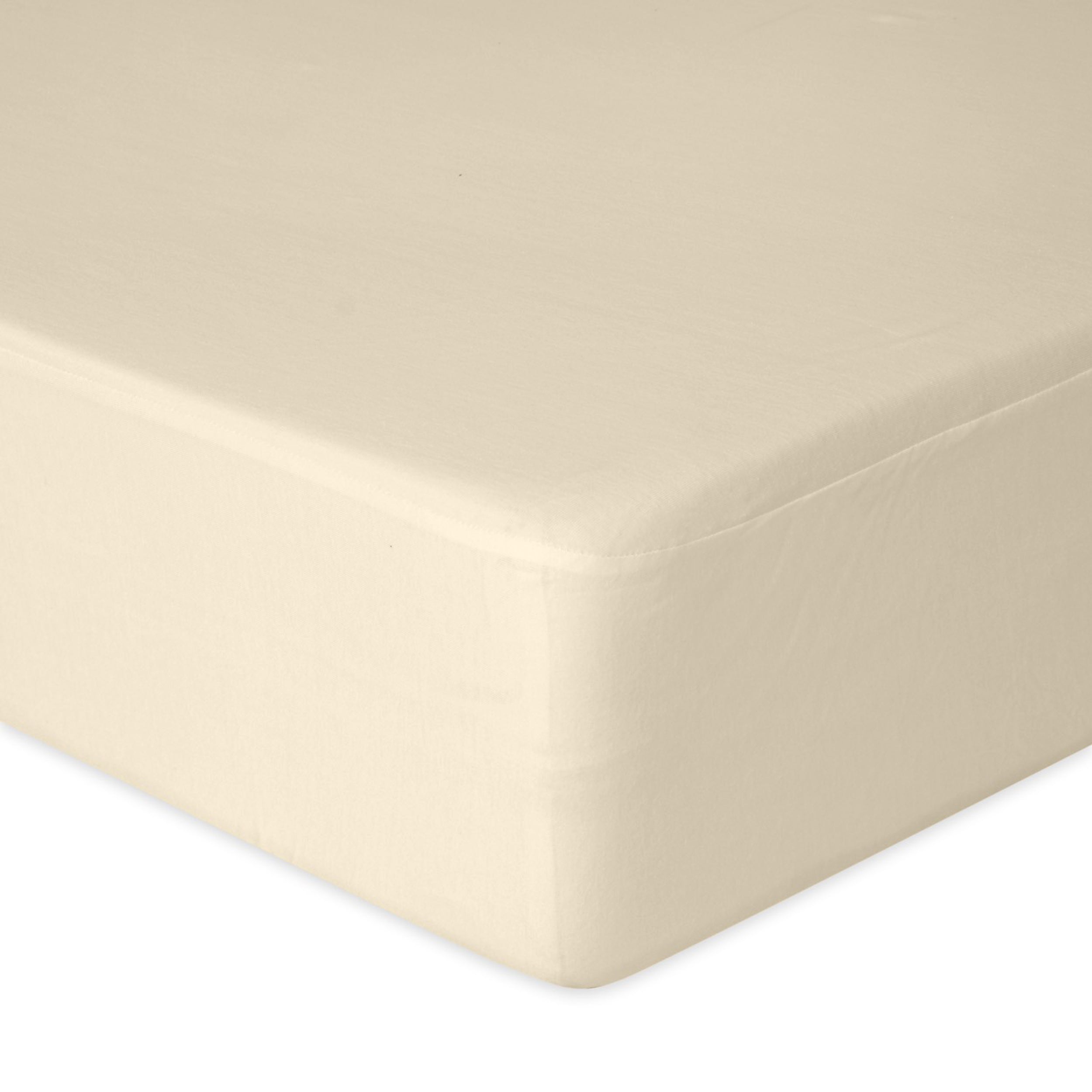 Prześcieradło jersey Herrent z gumą na materac 140x200 cm kremowe