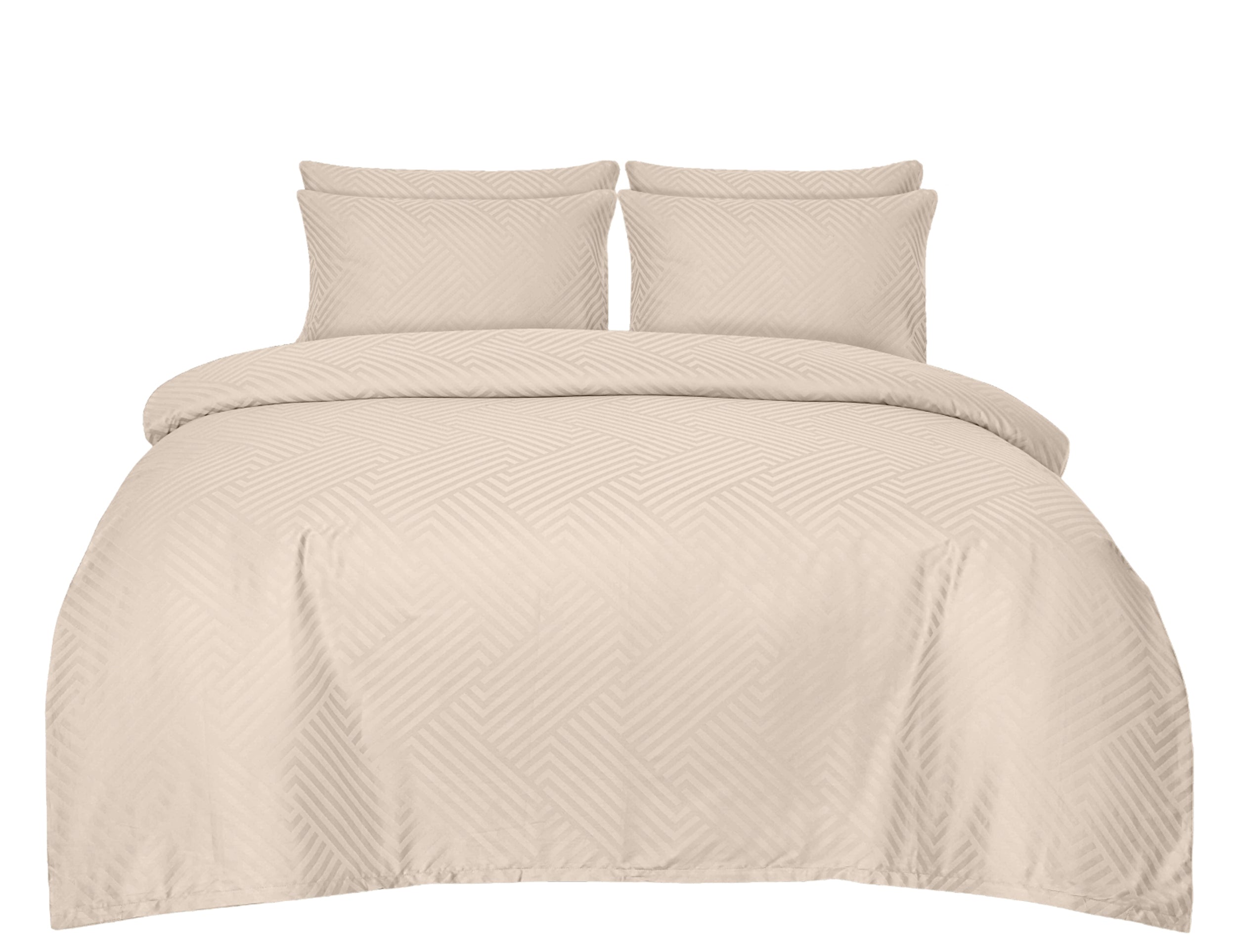 Komplet pościeli z adamaszku Altasoma 160x200 z dwiema poszewkami na poduszkę 70x80 cm ivory