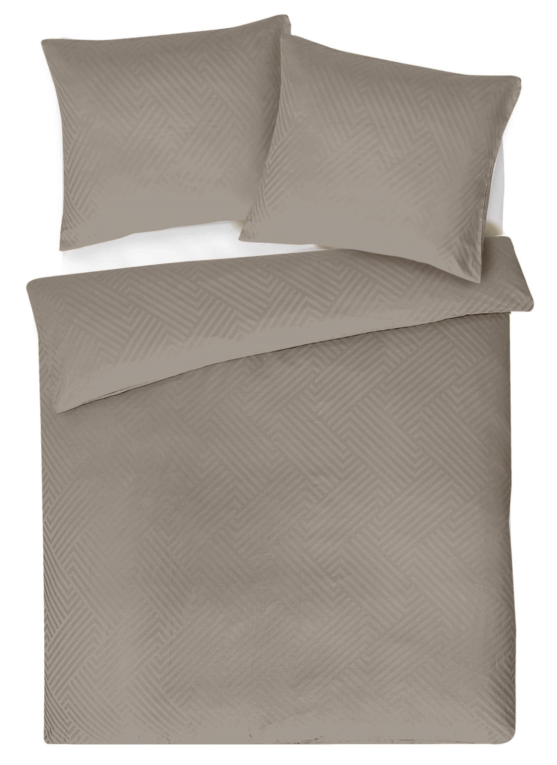 Komplet pościeli z adamaszku Altasoma 160x200 z dwiema poszewkami na poduszkę 70x80 cm taupe