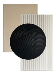 Obraz akustyczny Form 120x90 cm czarno-beżowy