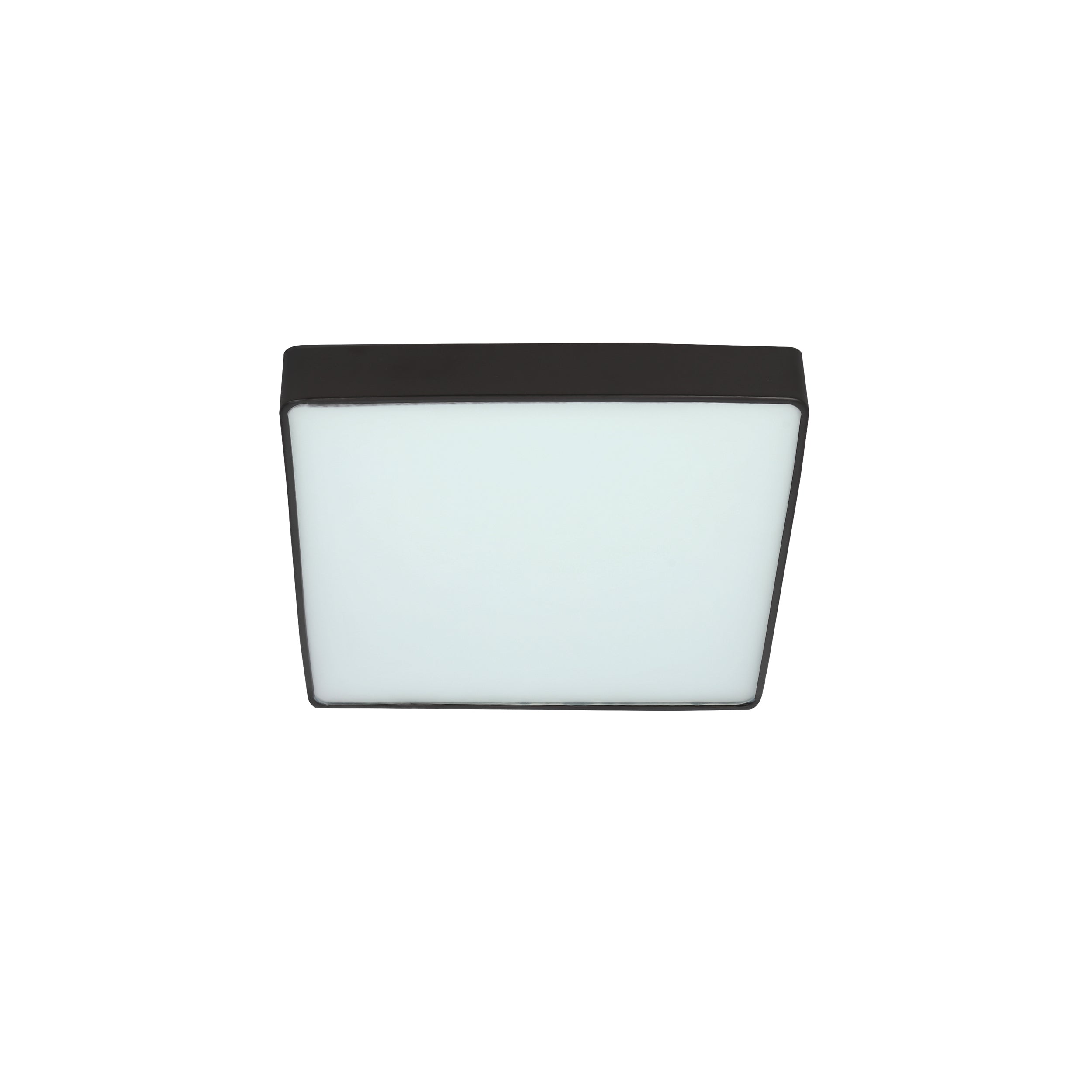 Lampa sufitowa LED Quattro 35x35 kwadratowa czarna 4000K 18W z białym kloszem