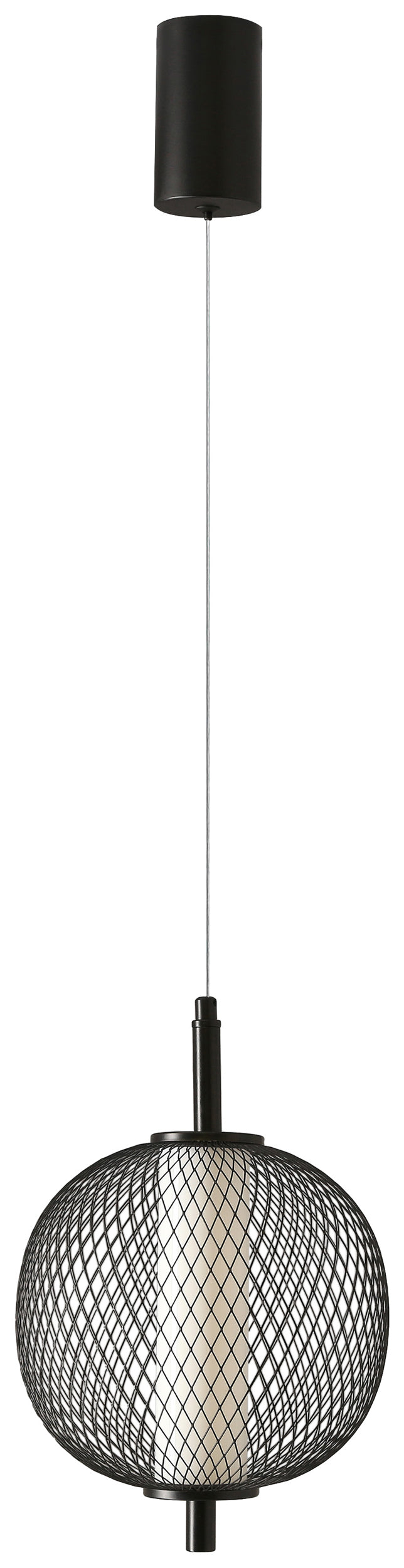 Lampa Wisząca LED Puma 20 cm czarna