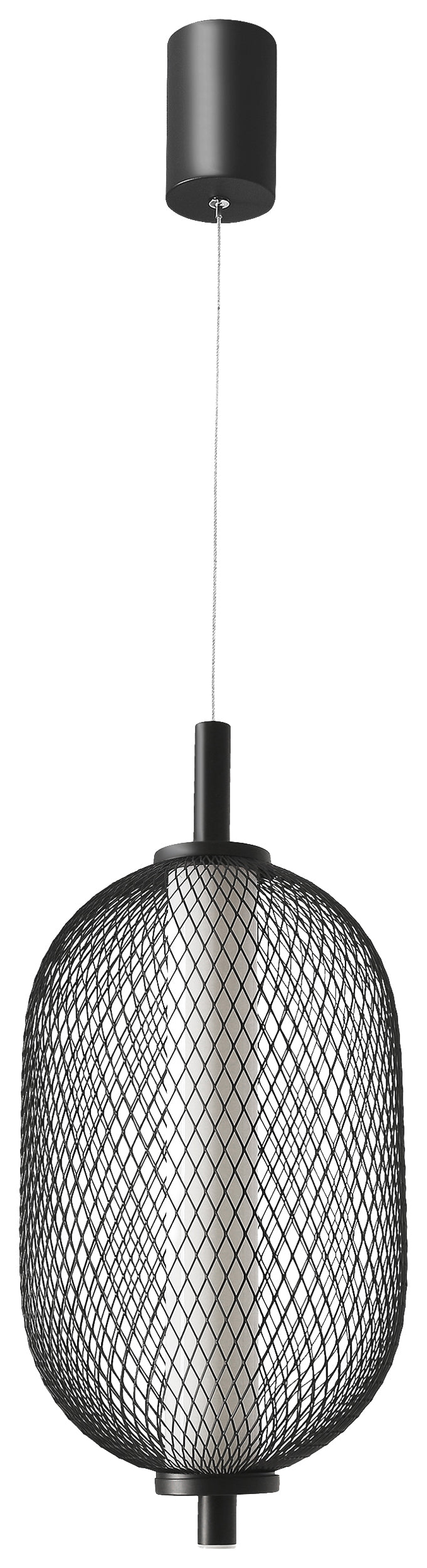 Lampa Wisząca LED Puma 15 cm czarna