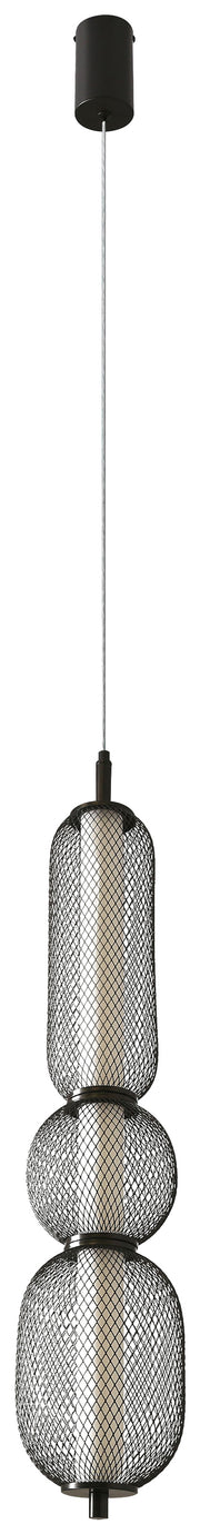 Lampa Wisząca LED Puma x3 14 cm czarna