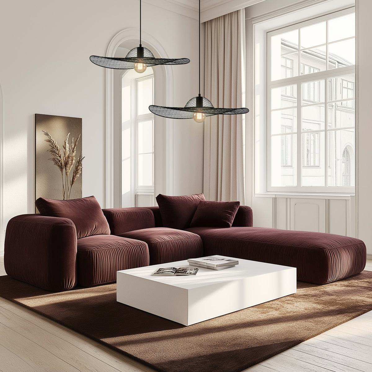 Lampa sufitowa Deco czarna E27 40W z czarnym abażurem