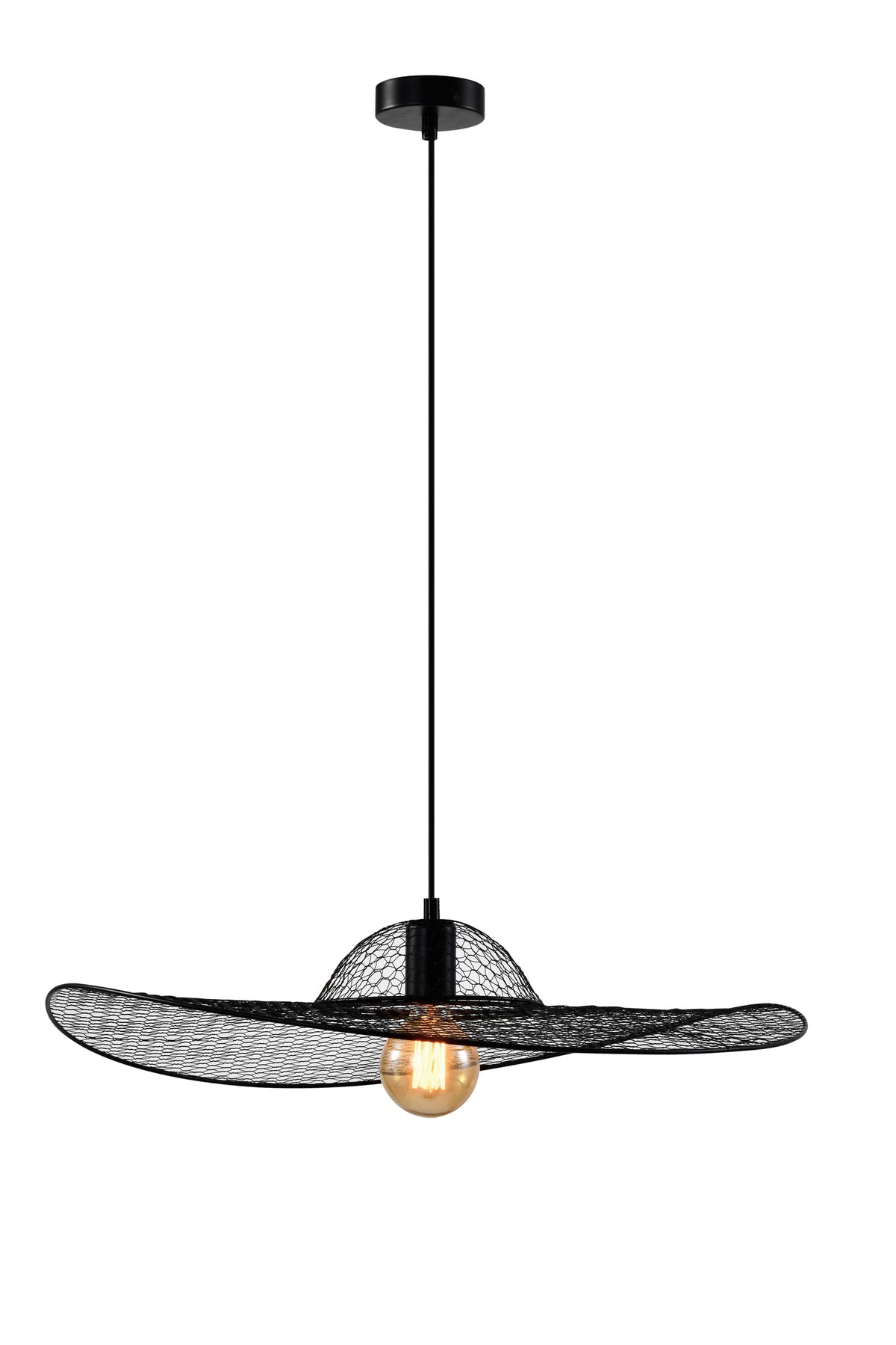 Lampa sufitowa Deco czarna E27 40W z czarnym abażurem