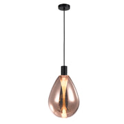 Lampa wisząca Denso 20 czarna G9 5W z miedzianym kloszem