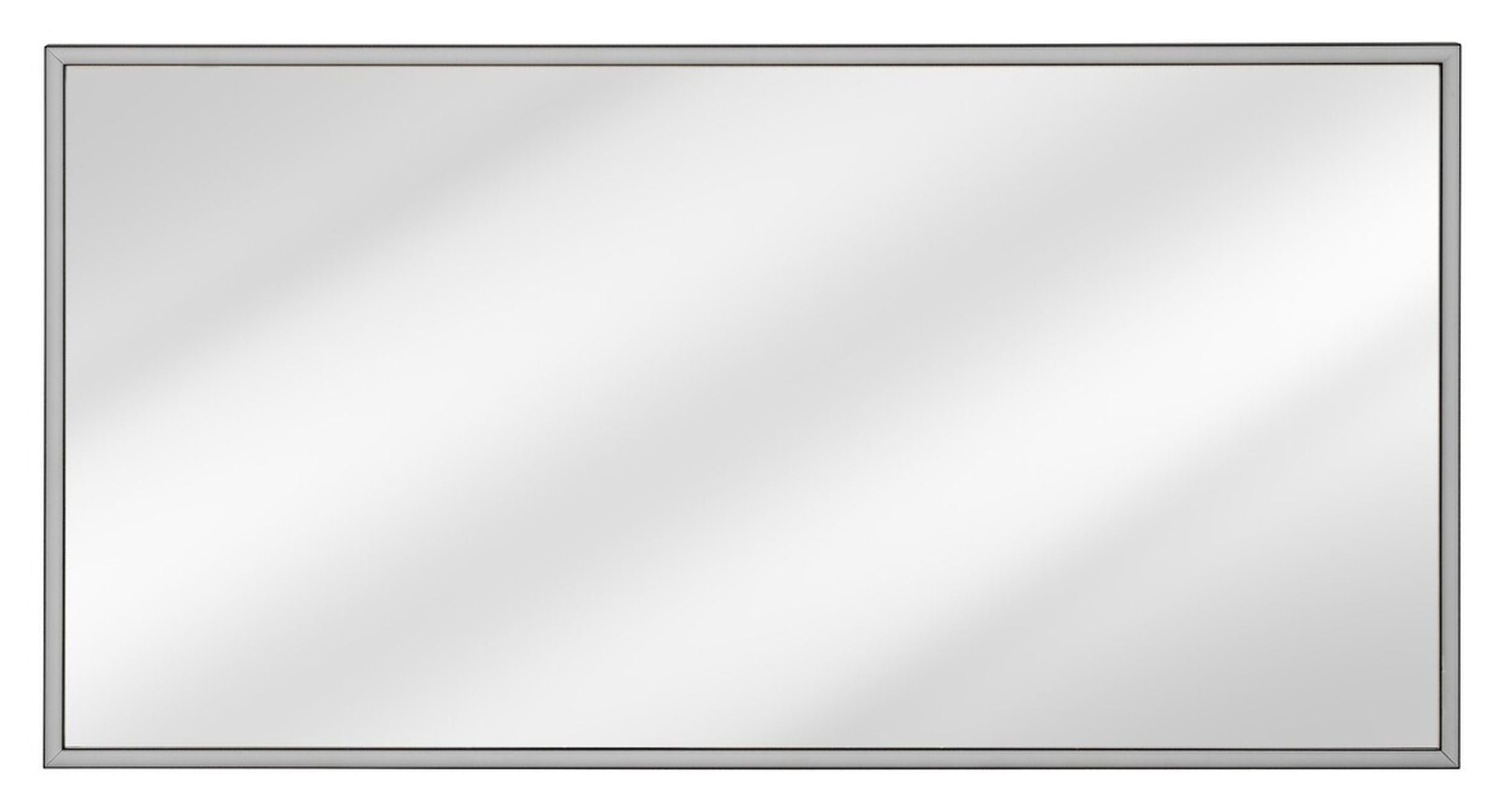 Lustro z podświetleniem LED Alice 123x68 cm w grafitowej ramie