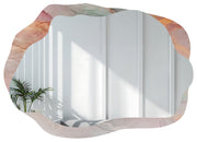 Lustro ścienne Marble Rosato 70x50 cm motyw różowego marmuru