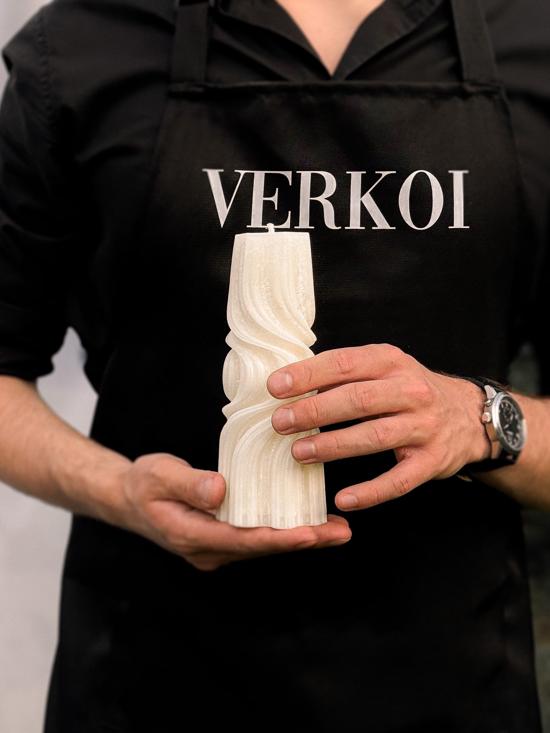 Świeca z wosku palmowego Della Krem 310 g